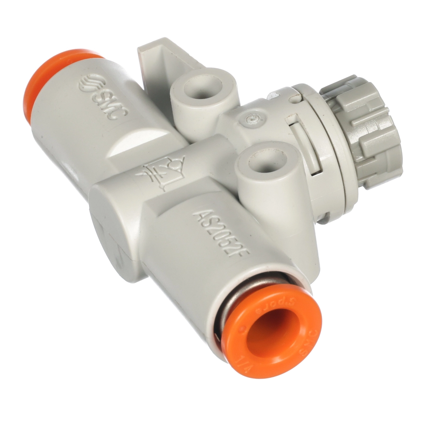Valve/Flow Cont,Pls,1/4"P-Lock