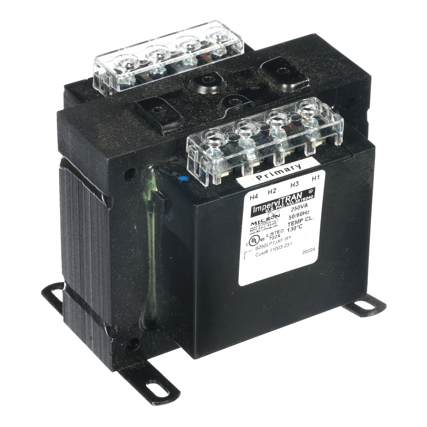 Transformer/120-240/24V,250Va
