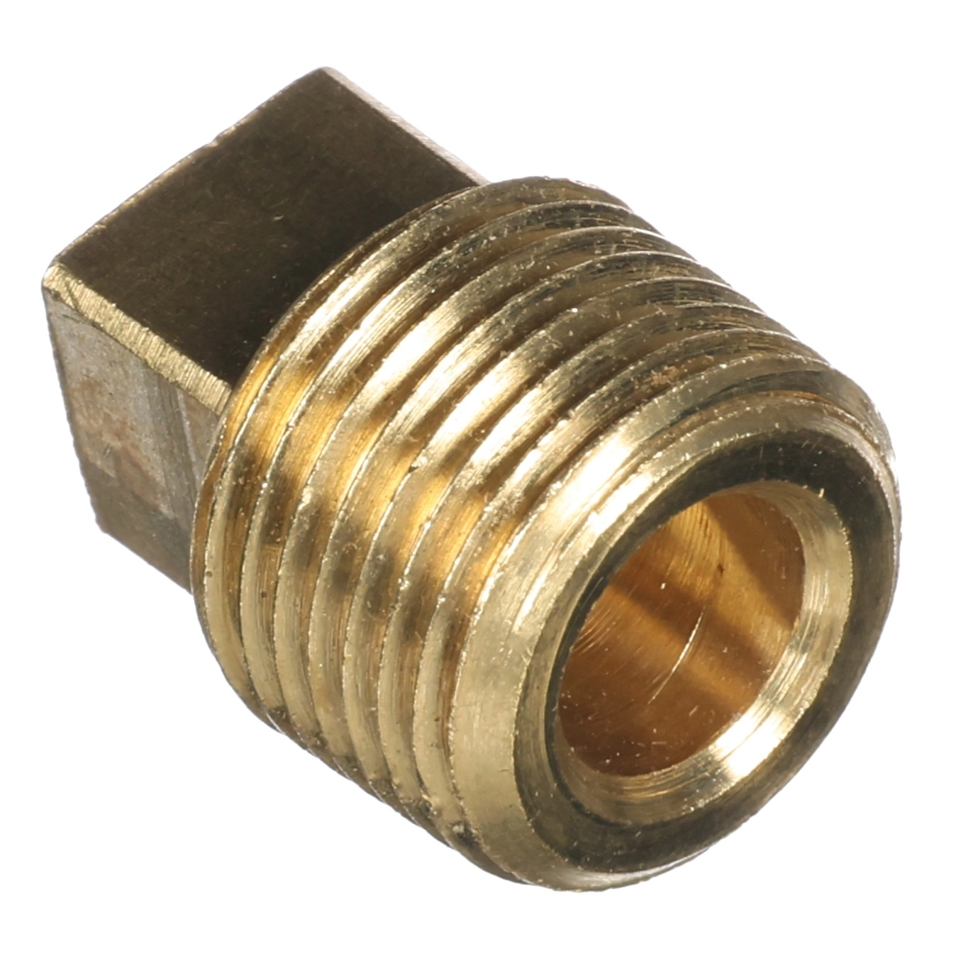 Plug/Pipe,Brs,3/8Mpt,Sq Hd