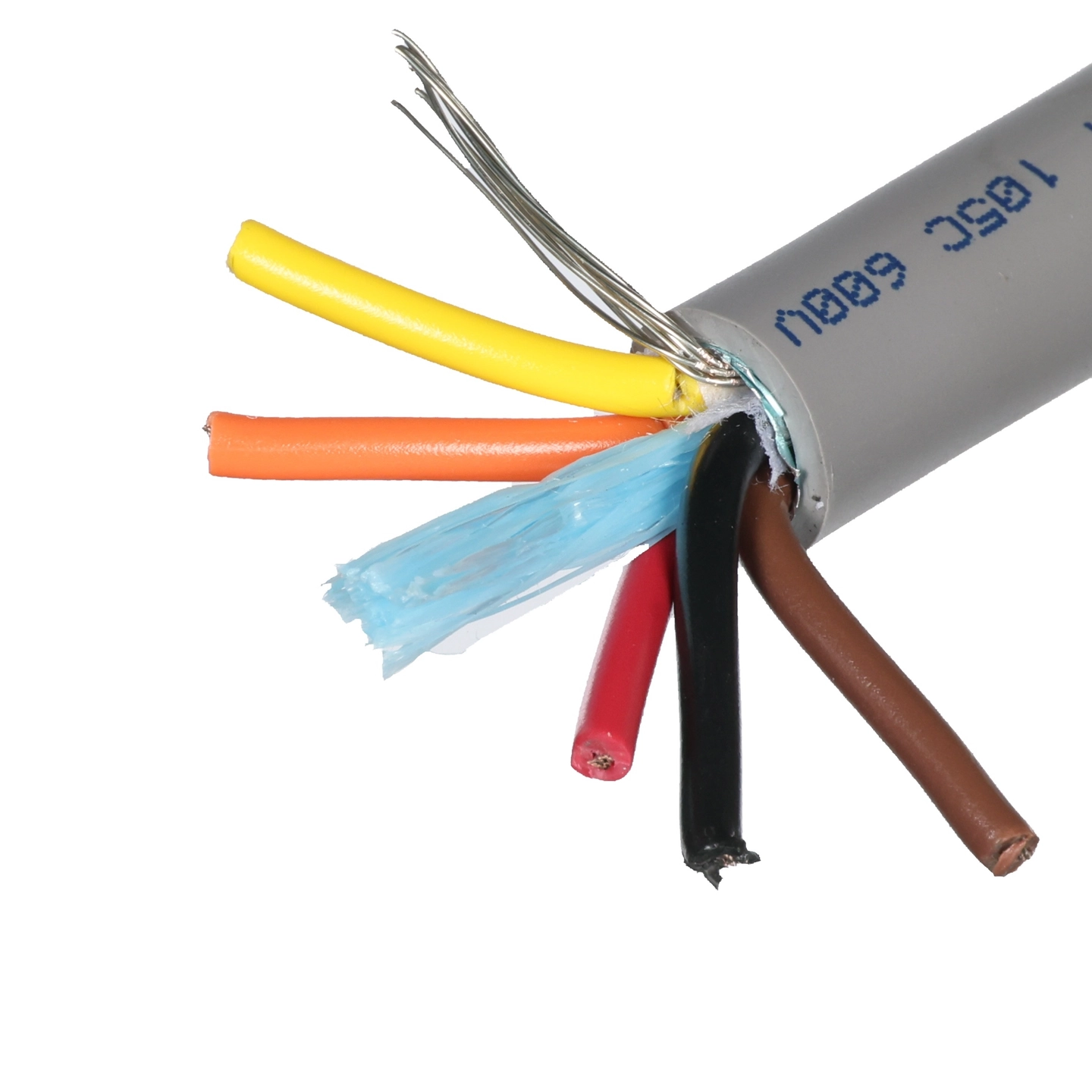 5 Conductor Cable, 20 Gauge Stranded, Shielded