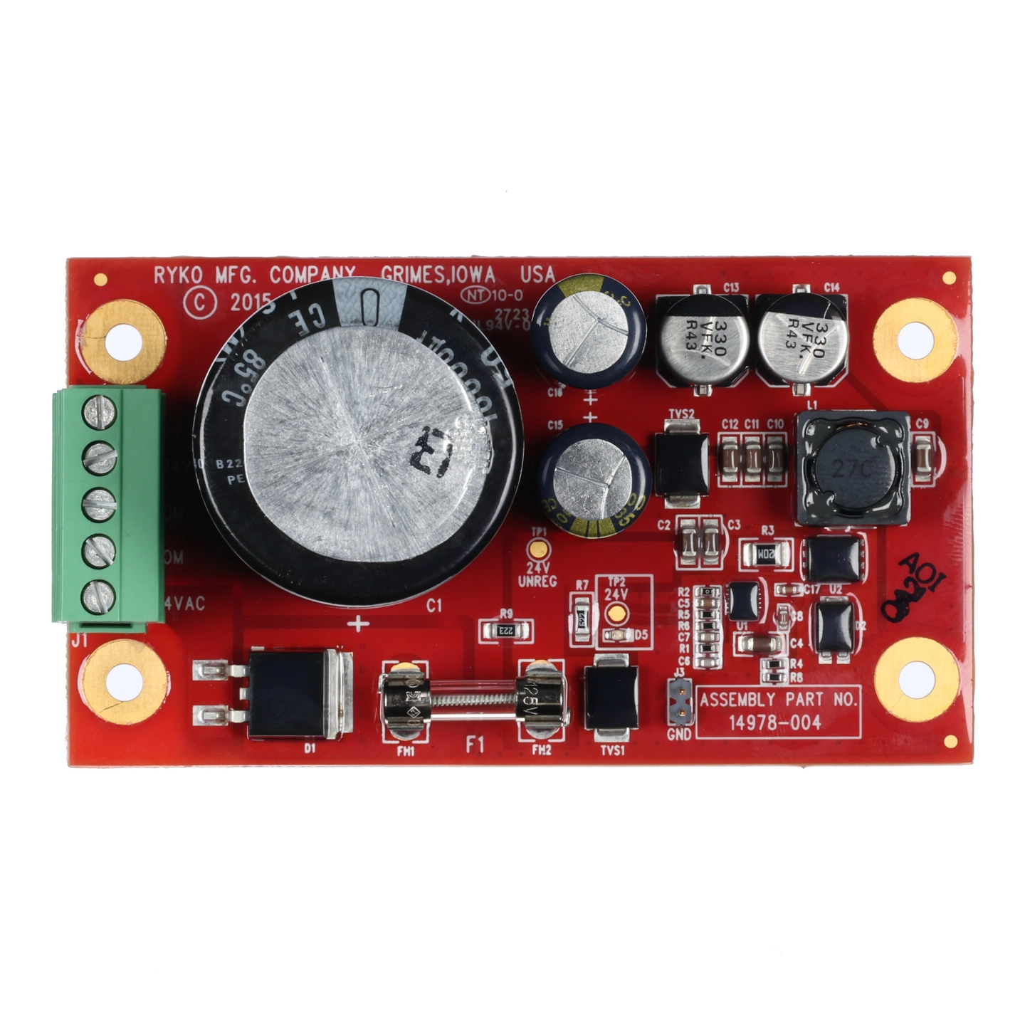 Pcb Assy/Power Supply,24Vdc,3A