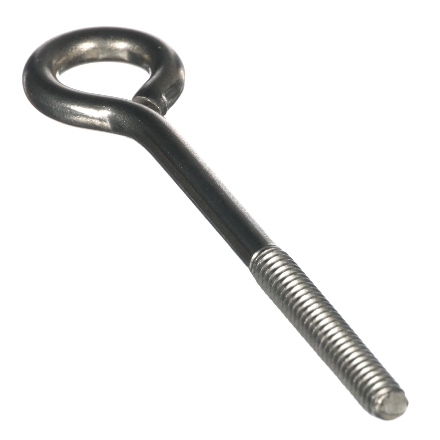 Bolt/Eye,Turned,1/4-20X4",Ss