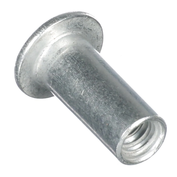 Nut/Rivet,Al,#6-32,.075 Grip