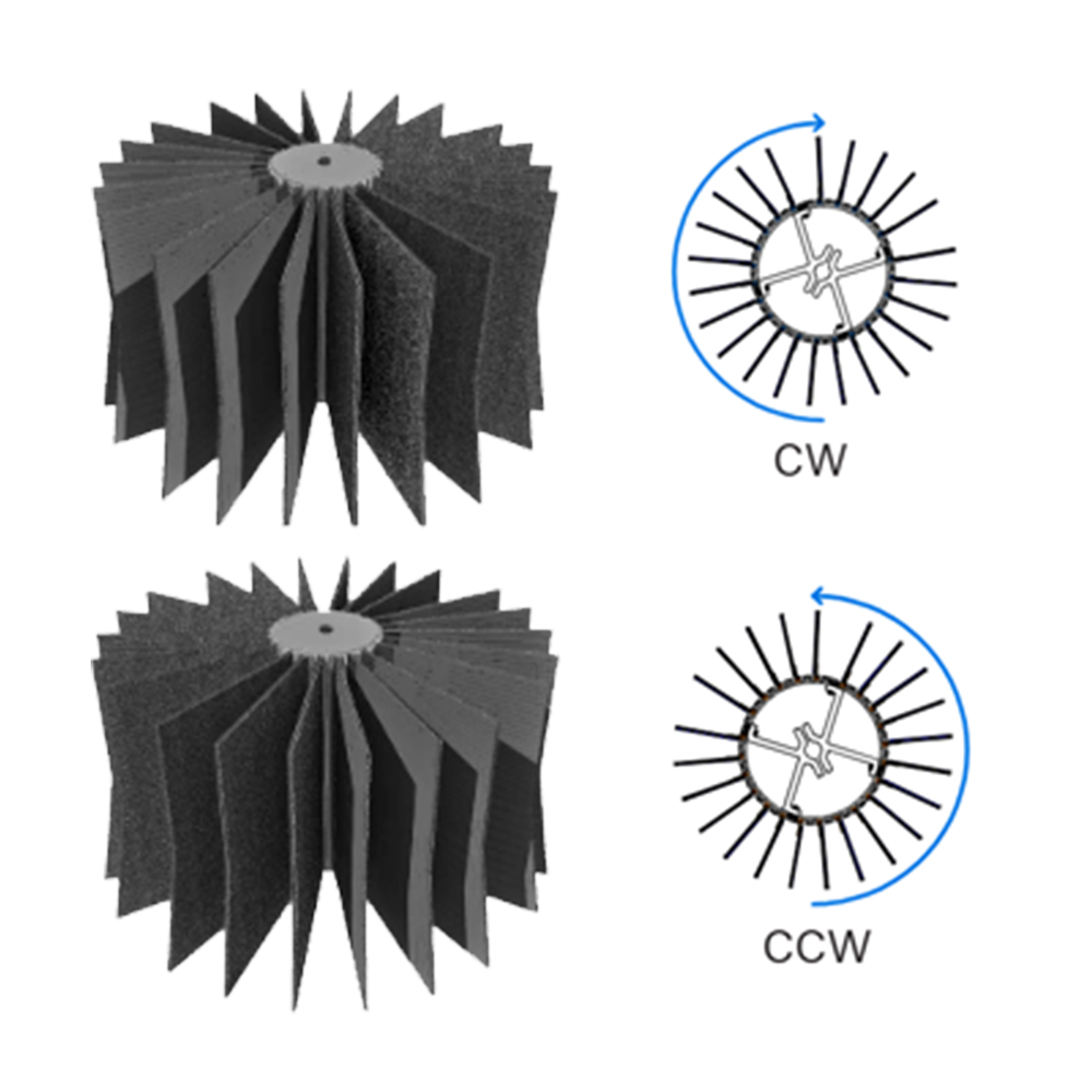 21" Rocker Brush, Upgrade Foam BK/BK CCW