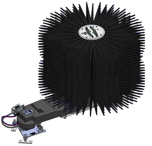 22" Rocker Brush, Star Foam, Black