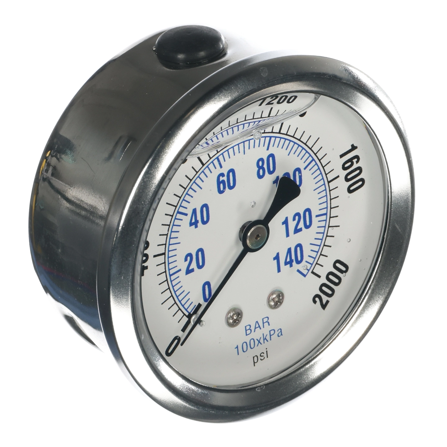 Gauge,0-2000 1/4Mpt Back Mount