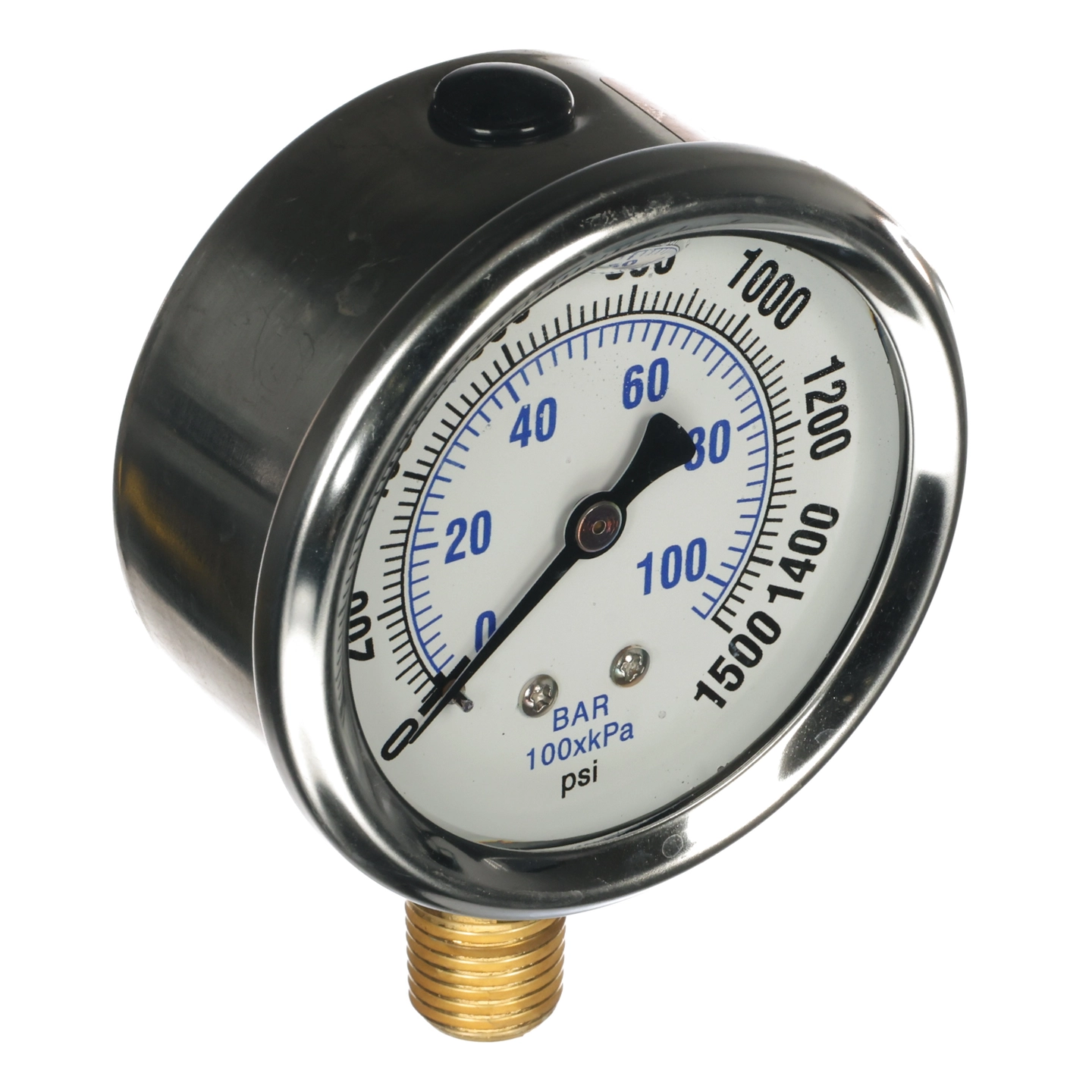 Gauge 2 1/2" Dial, 0-1500Psi