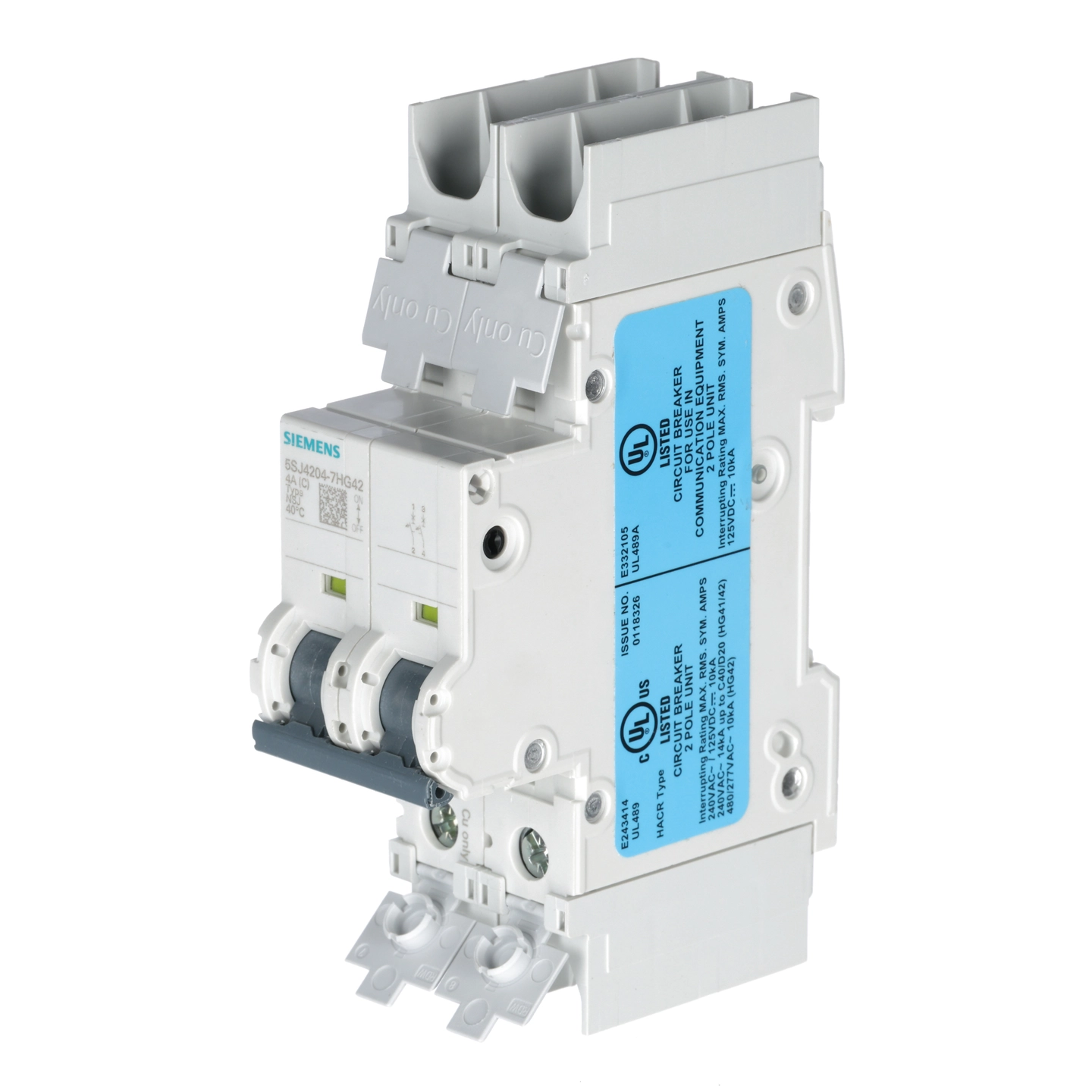 Circuit Breaker 4A,2P,Mini,Din 5SJ4204-7HG42