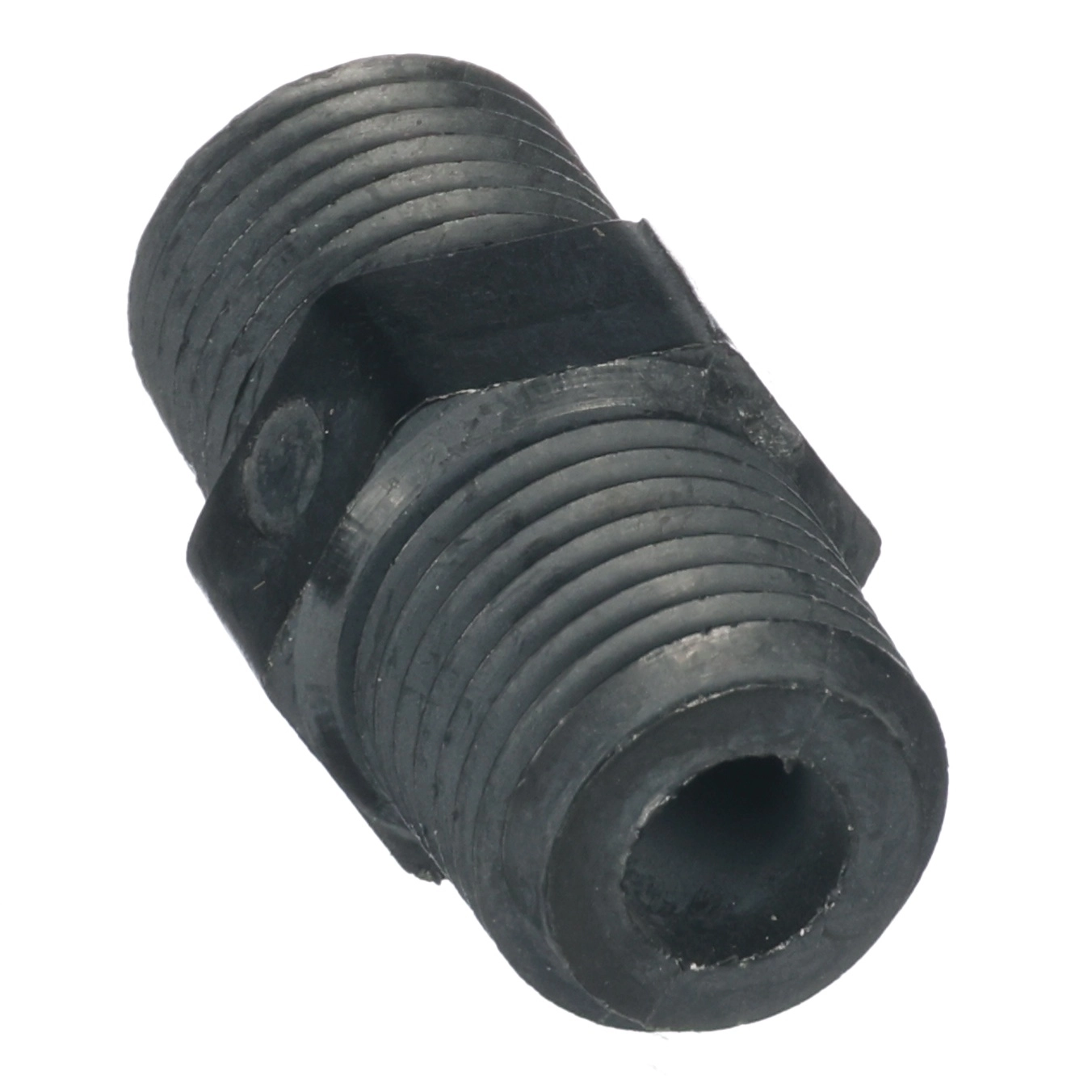 1/4" Hex Nipple Nylon N4HPN4