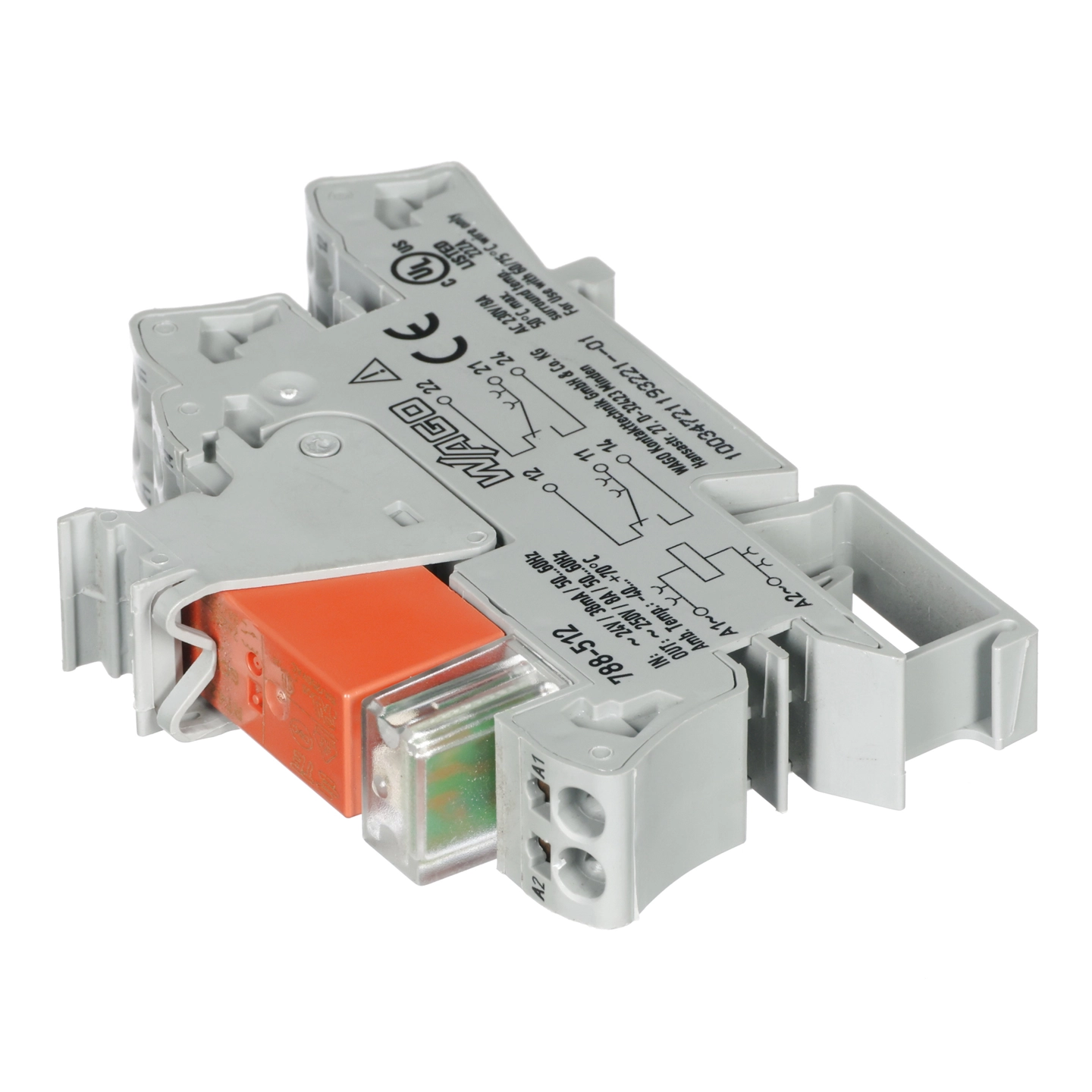 Relay,8A,24V,2 Contacts,Red