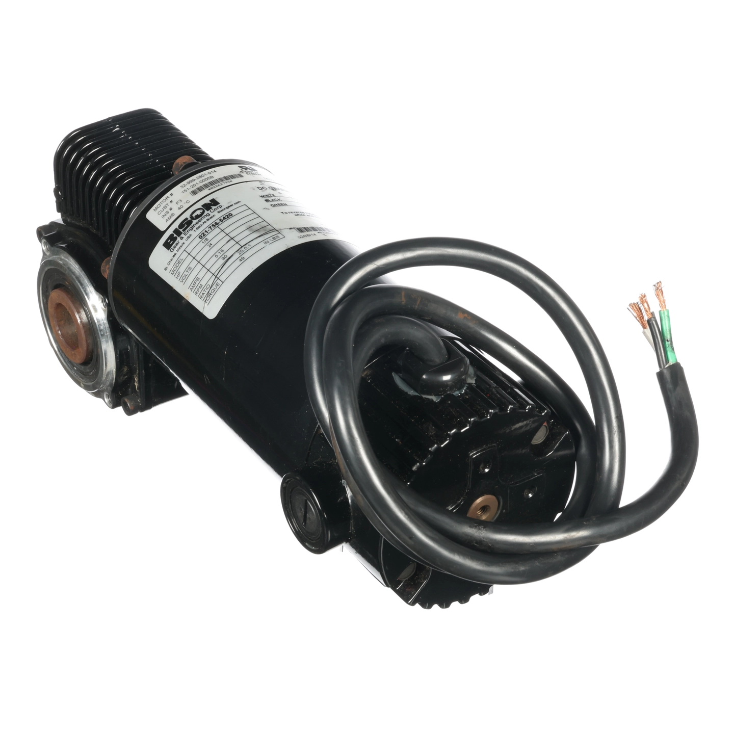Motor/Gear,1/8Hp,90Rpm,24Vdc