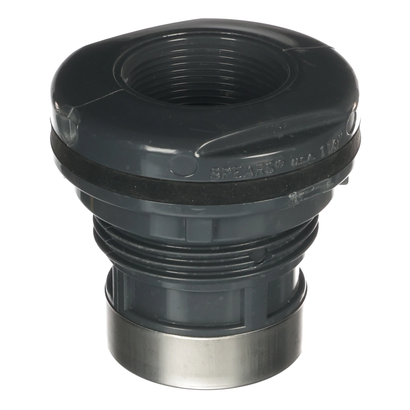Fitting/Bulkhead,1-1/2"Npt,Pvc