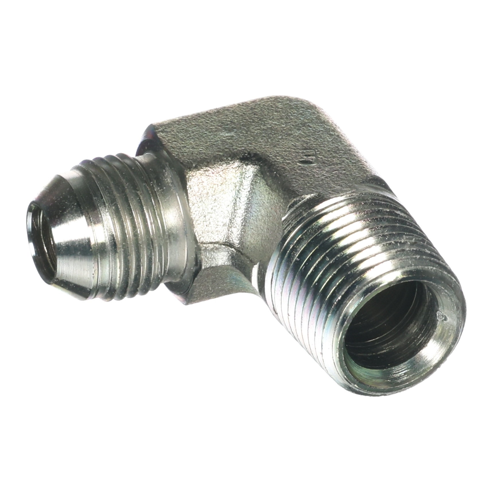 90° Elbow 1/2" Male JIC (3/4"-16 thread) x 5/8" ORB (7/8"-14 thread) Male