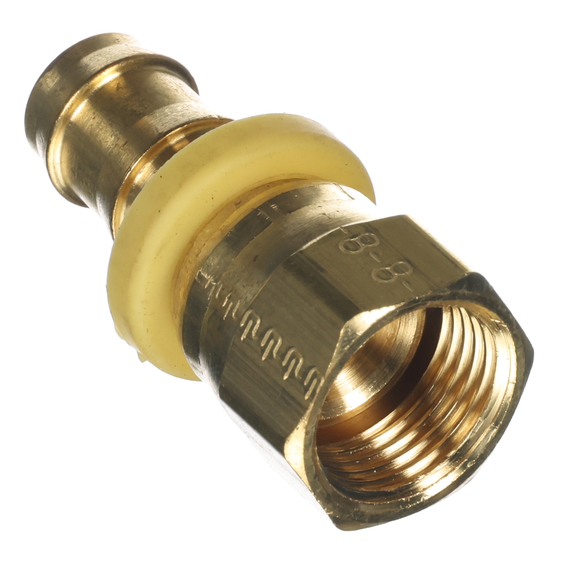 HOSE BARB/BRS,1/2HOSEX1/2 SAEF