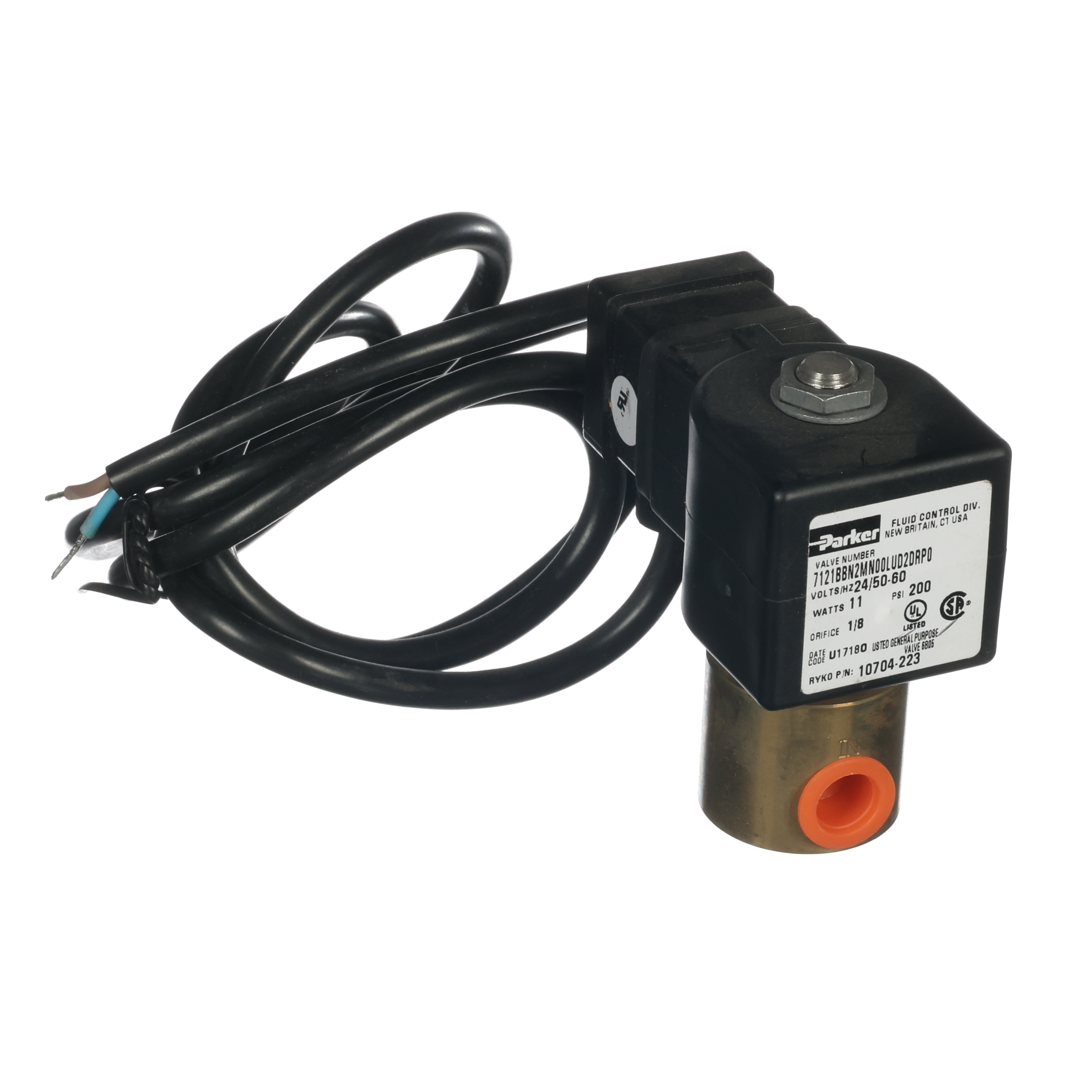 Solenoid Valve – 24V, 200 PSI, 1/4", 2W