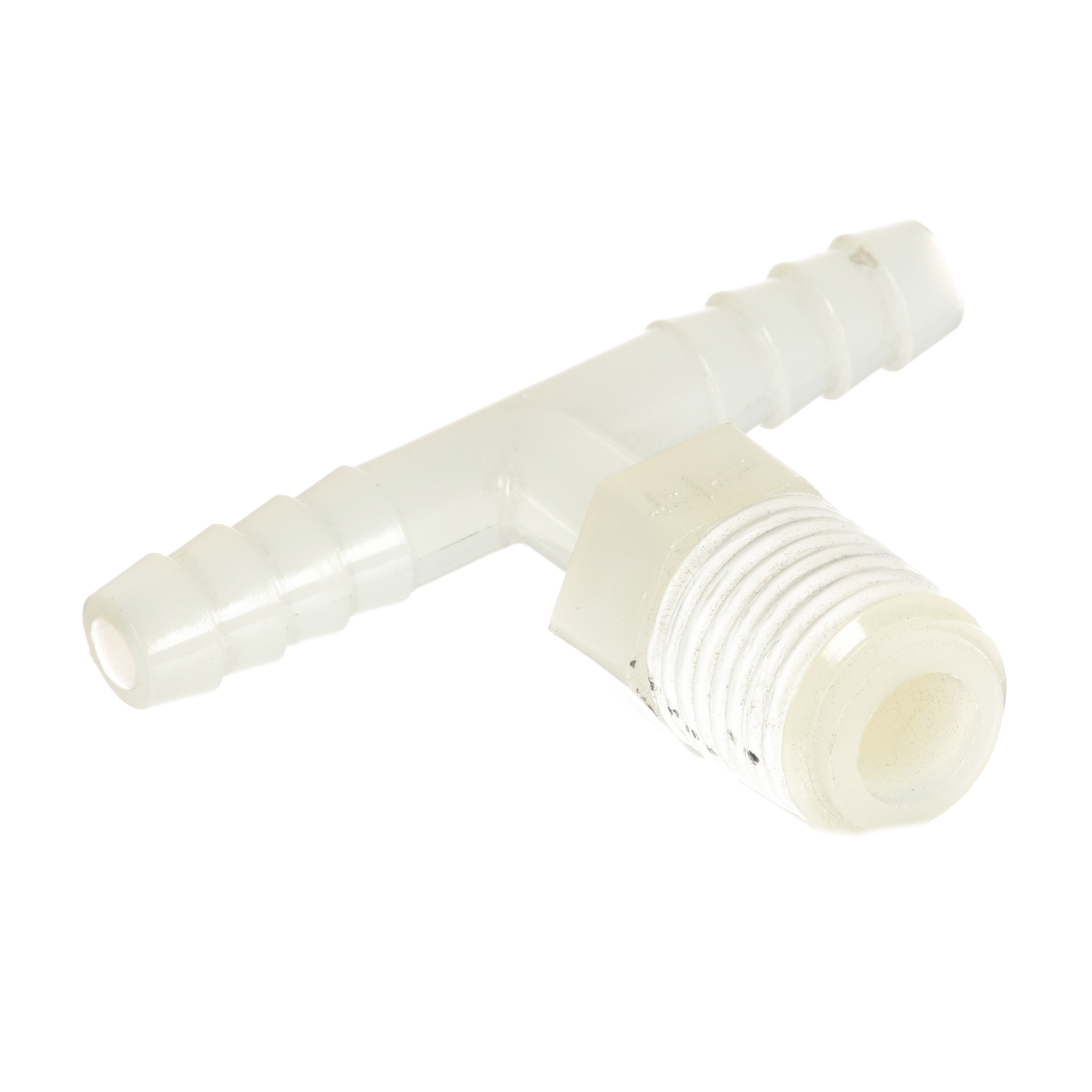 Plastic Tee – 1/4 Hose x 1/4 MPT, Branch