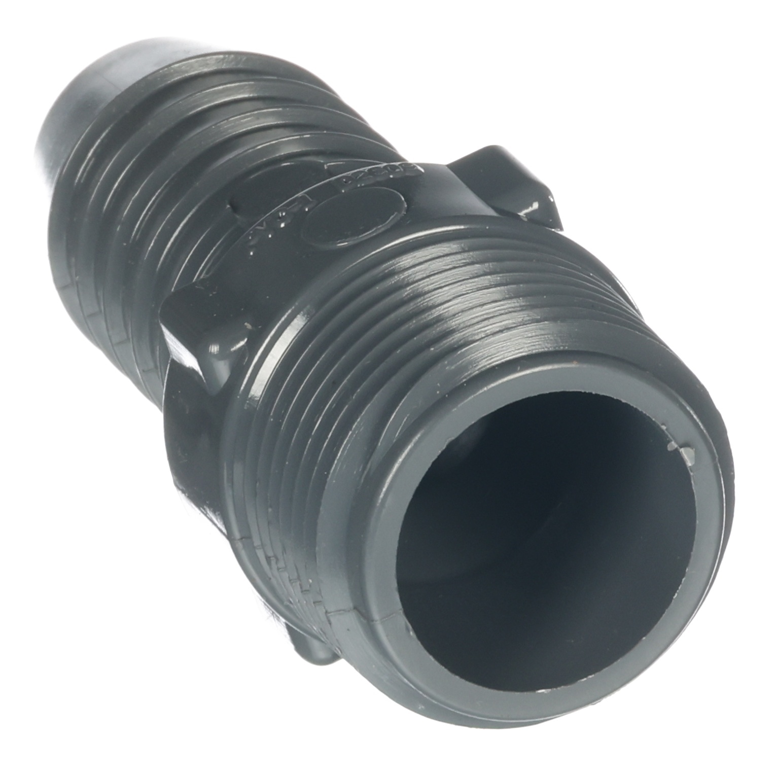 Hose Barb, 3/4 Hose x 3/4 MPT,  PVC