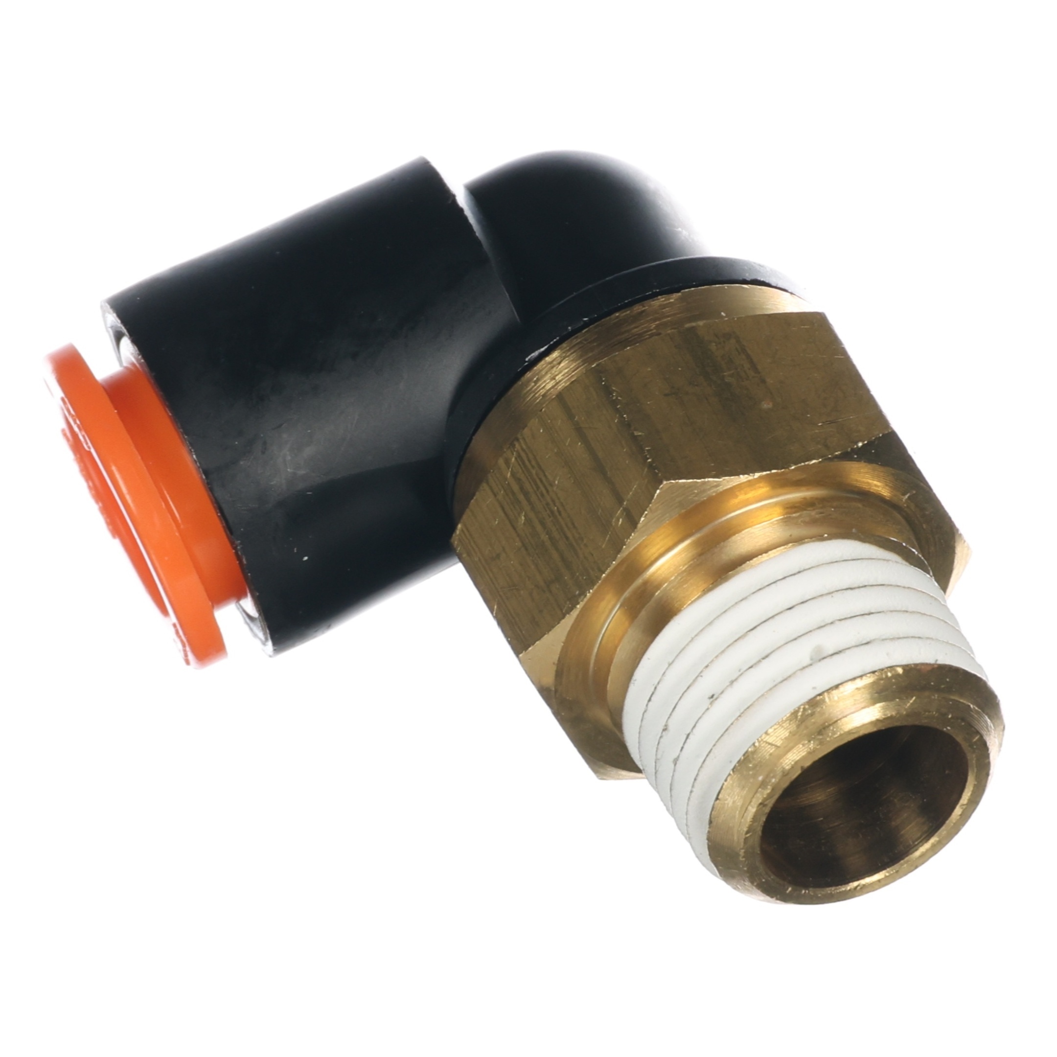 Elbow/Conn,Push,3/8Tx1/4Mpt,Sw W169PLP-6-4