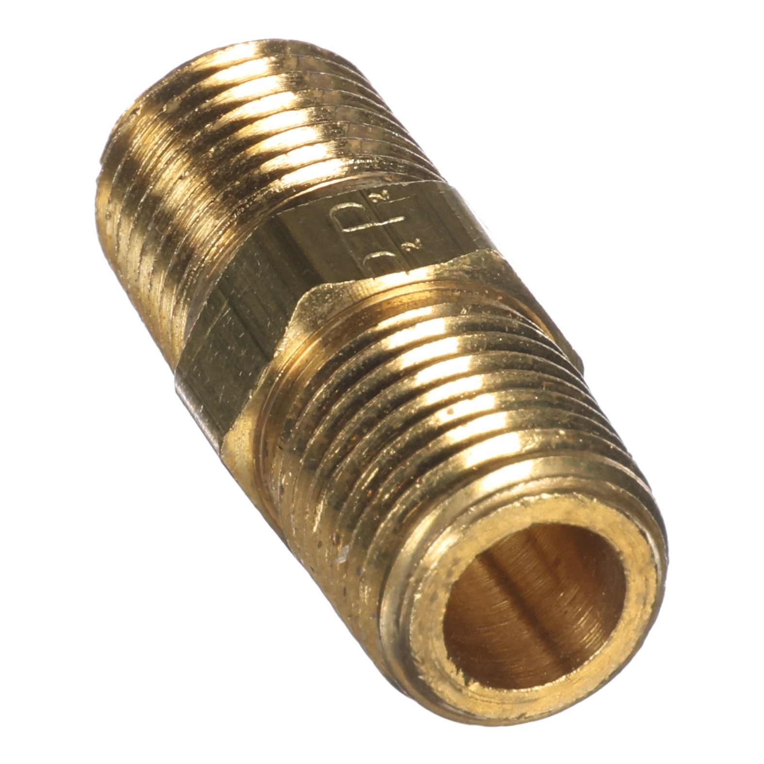 Brass Nipple – 1/4 X Close, Hex