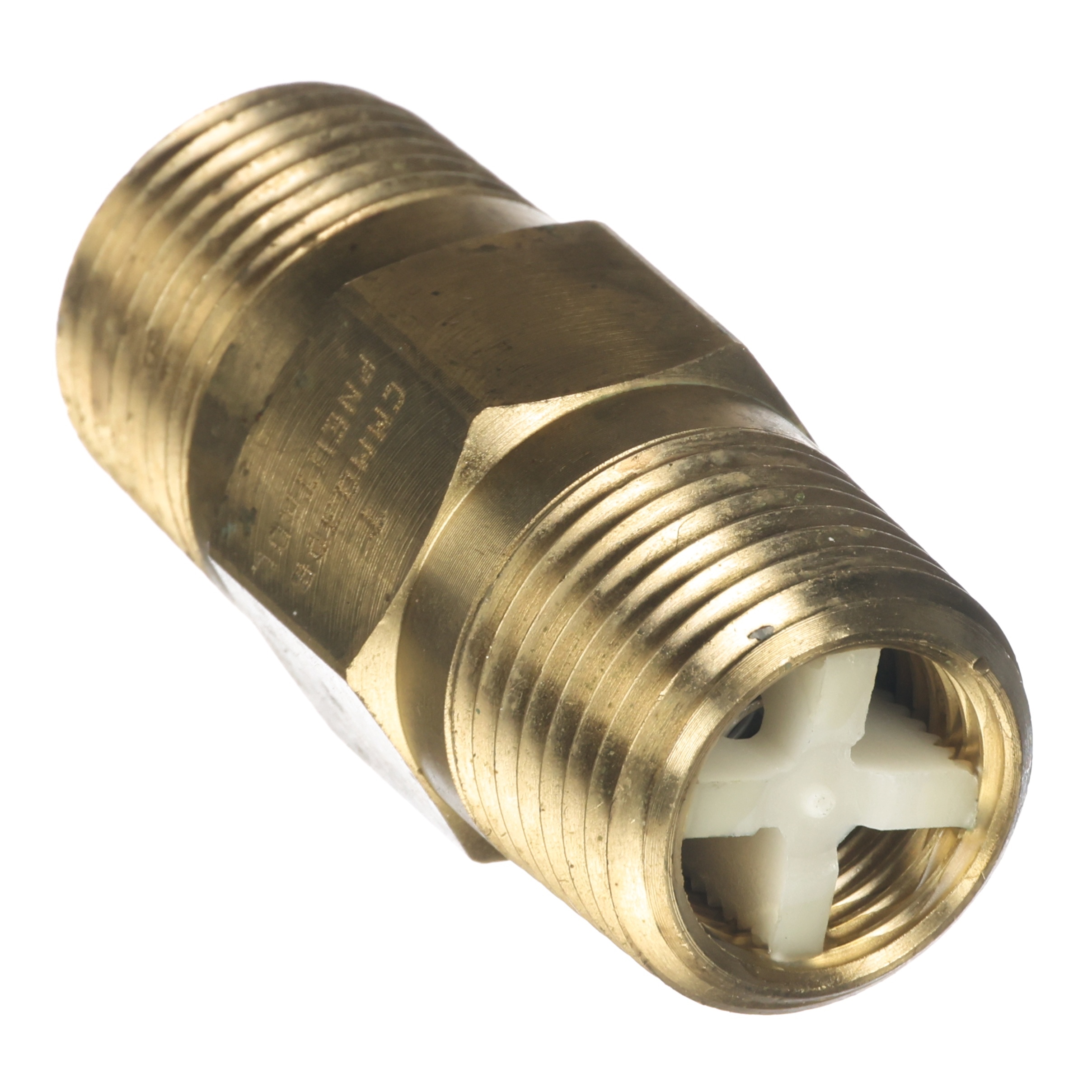 Brass Check Valve – 1/2" Hex Nipple