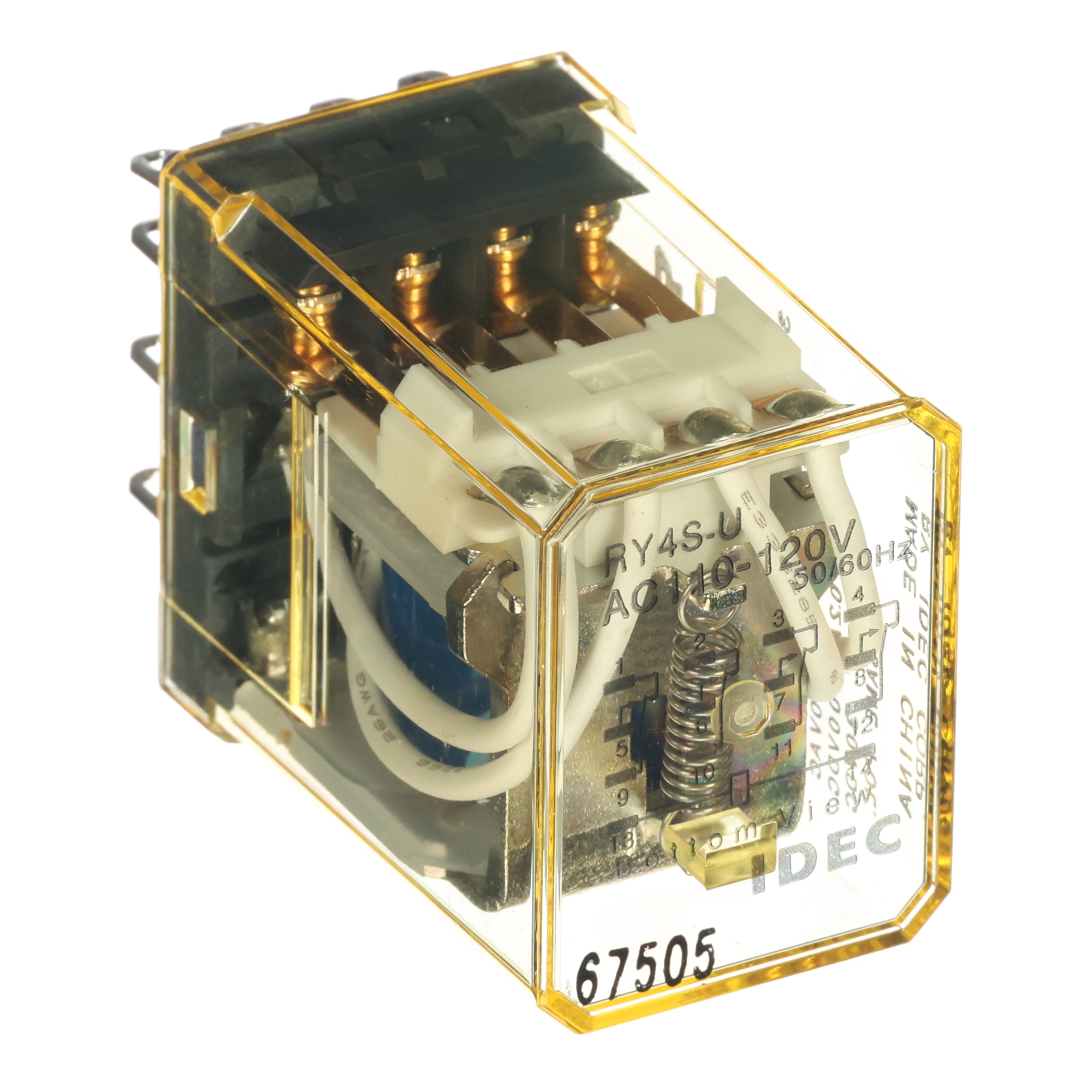 RELAY/MINI,4PDT,3A CONT,115VAC