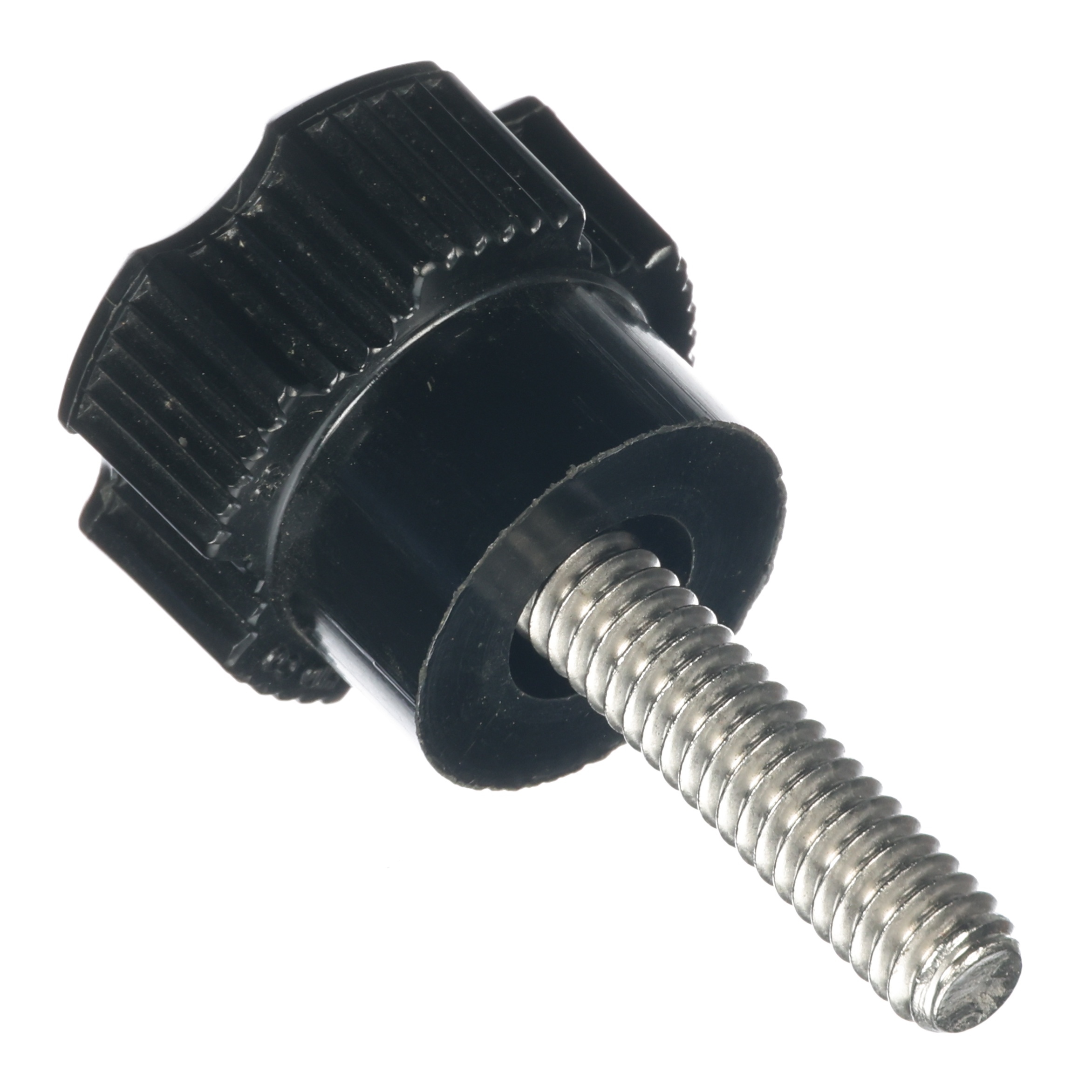 KNOB/PLASTIC,1/4-20X1",SS THDS