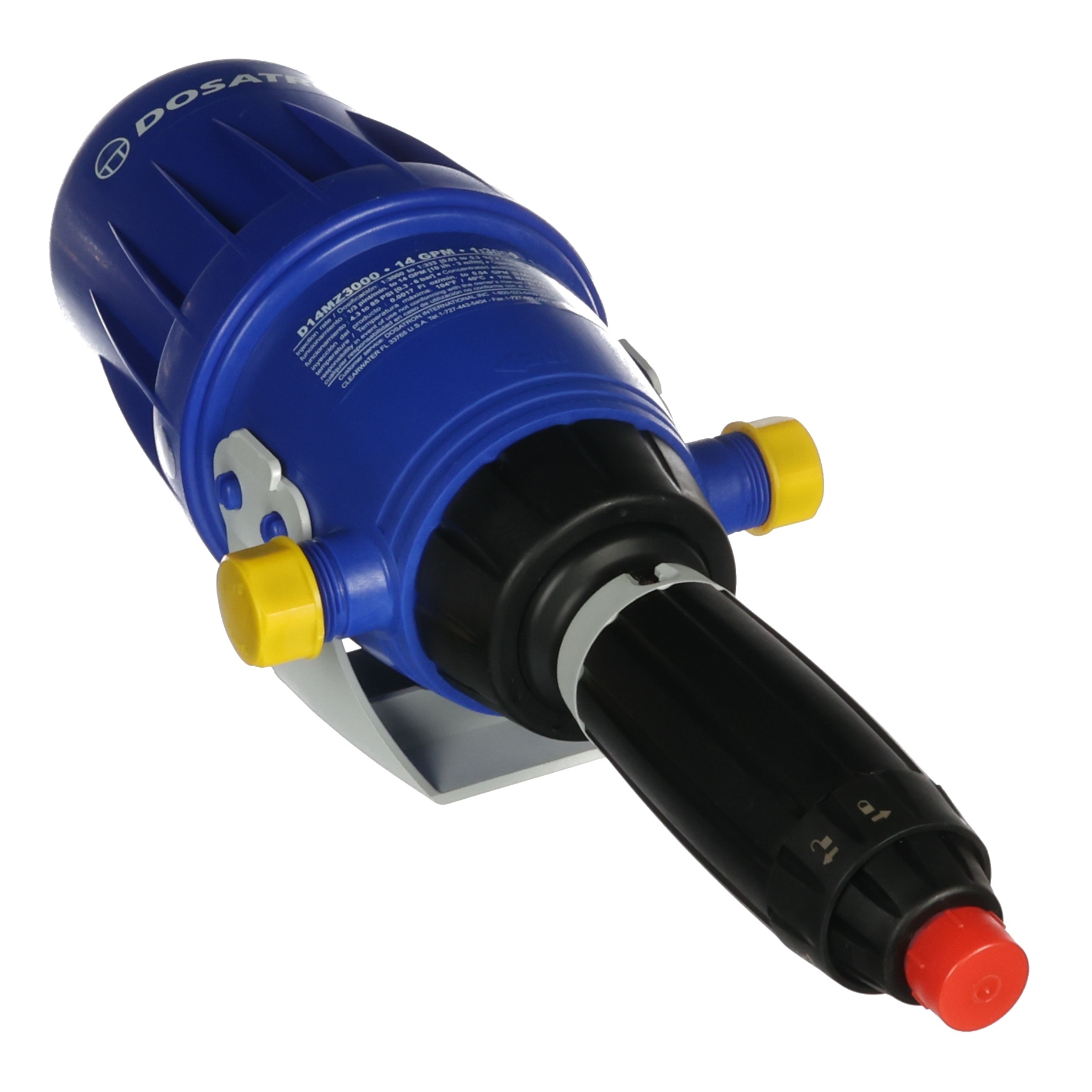 Dosatron Chemical Proportioner, 14GPM, Pressure 4.3-85 PSI, 3000:1-333:1 (D14MZ3000-D, 40011442)
