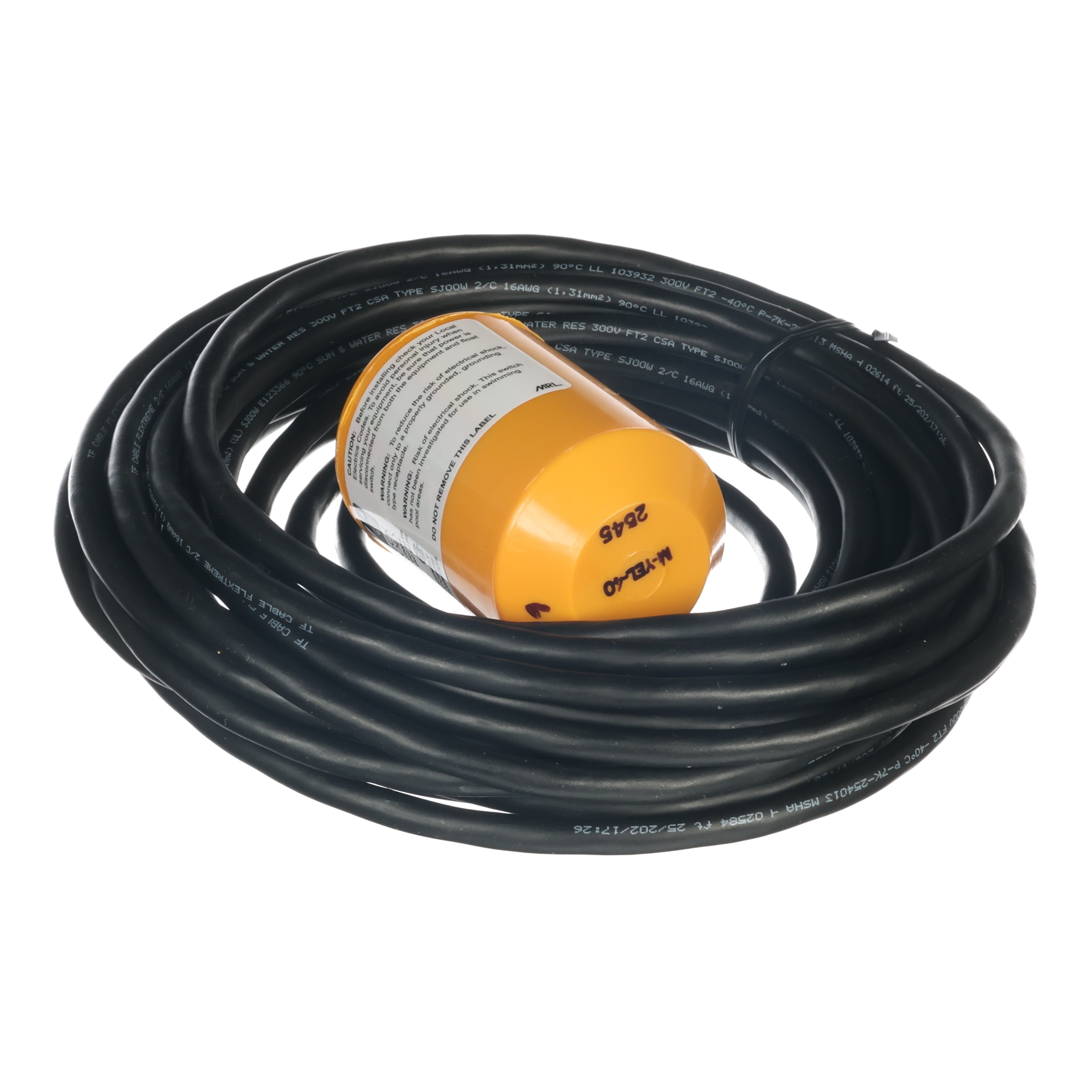 2 Wire Float Switch - Yellow (MYEL40)