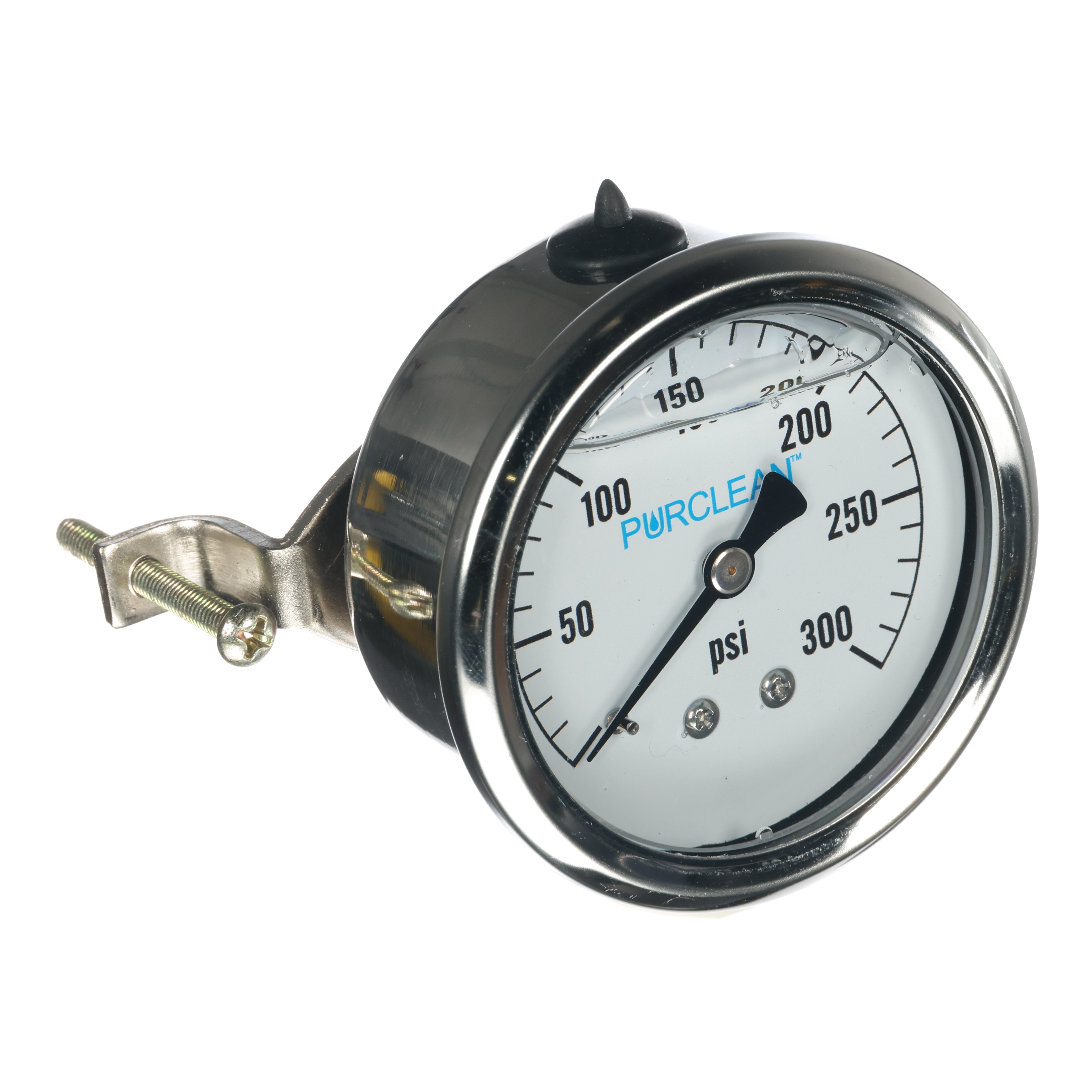 0-300 PSI Pressure Gauge, No-Lead, Back Mount (PGLB25300C)
