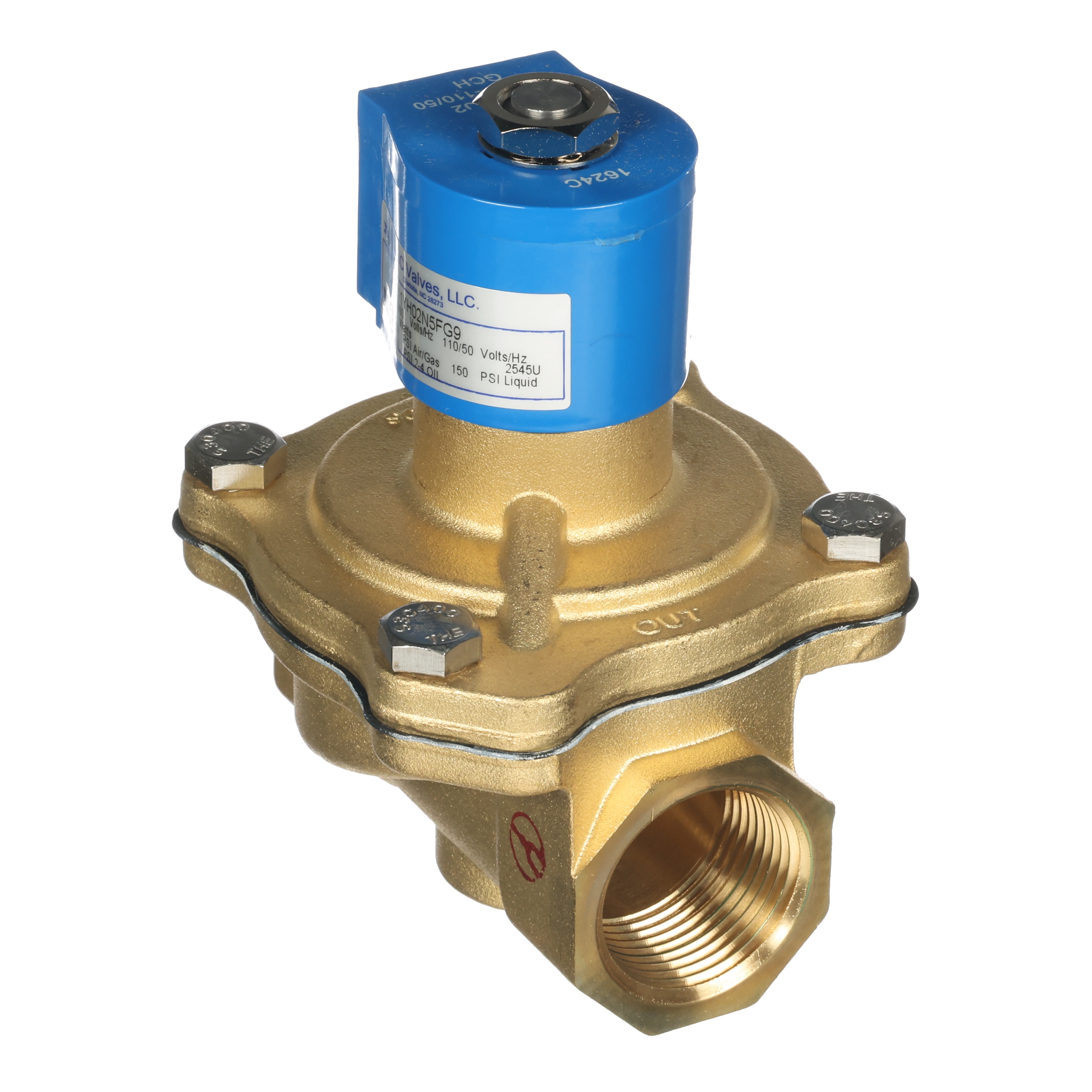 1in BRASS N.C. VALVE 110V DIN (S211YF02N5FG9)