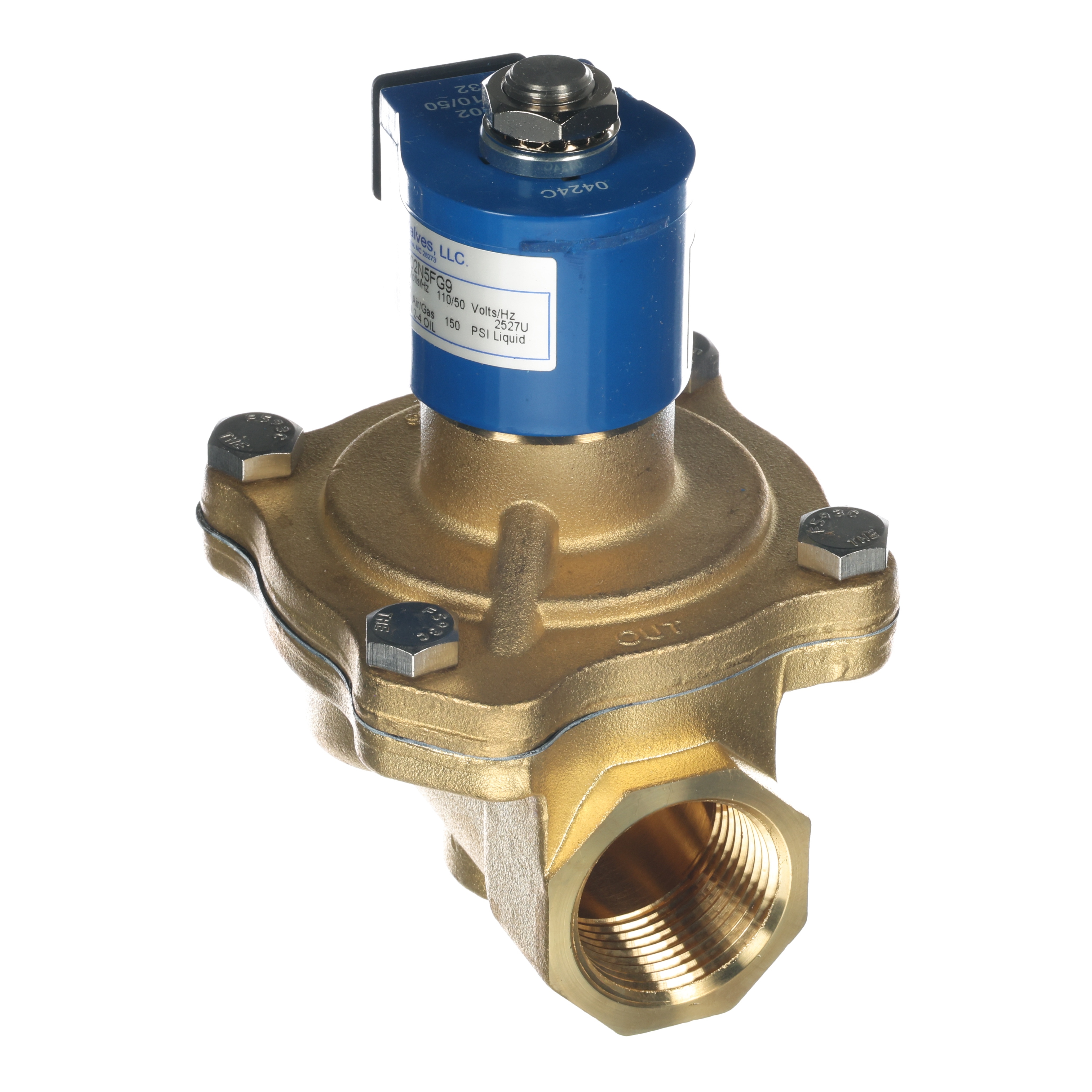 1in BRASS N.O. VALVE 110V DIN (S212YF02N5FG9)