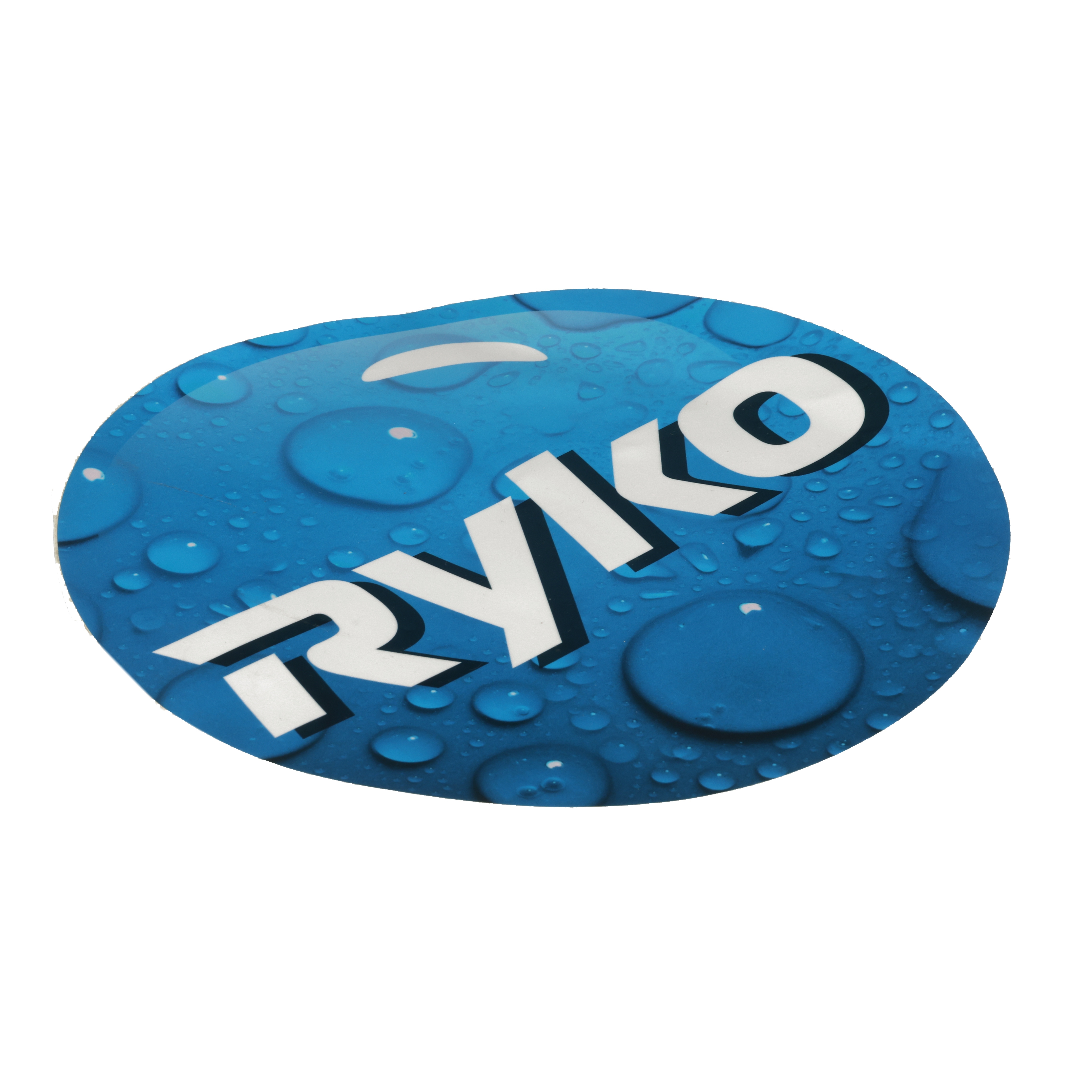 10" Round Ryko Blue Badge
