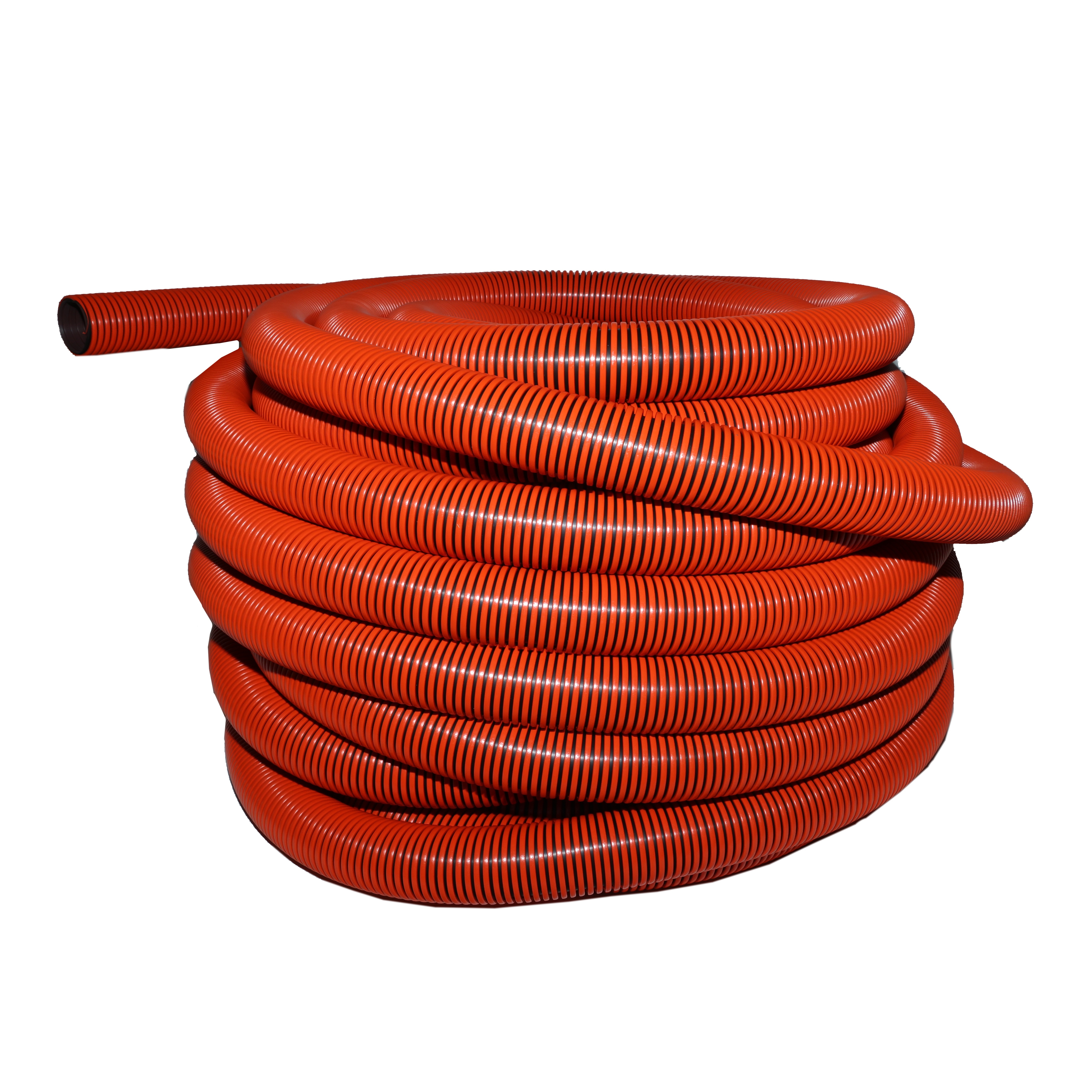 1-1/2" X 100 FT Premium Vacuum Hose, No Cuffs [1-1/2" X 100 ORANGE HOSE, NO CUFFS]