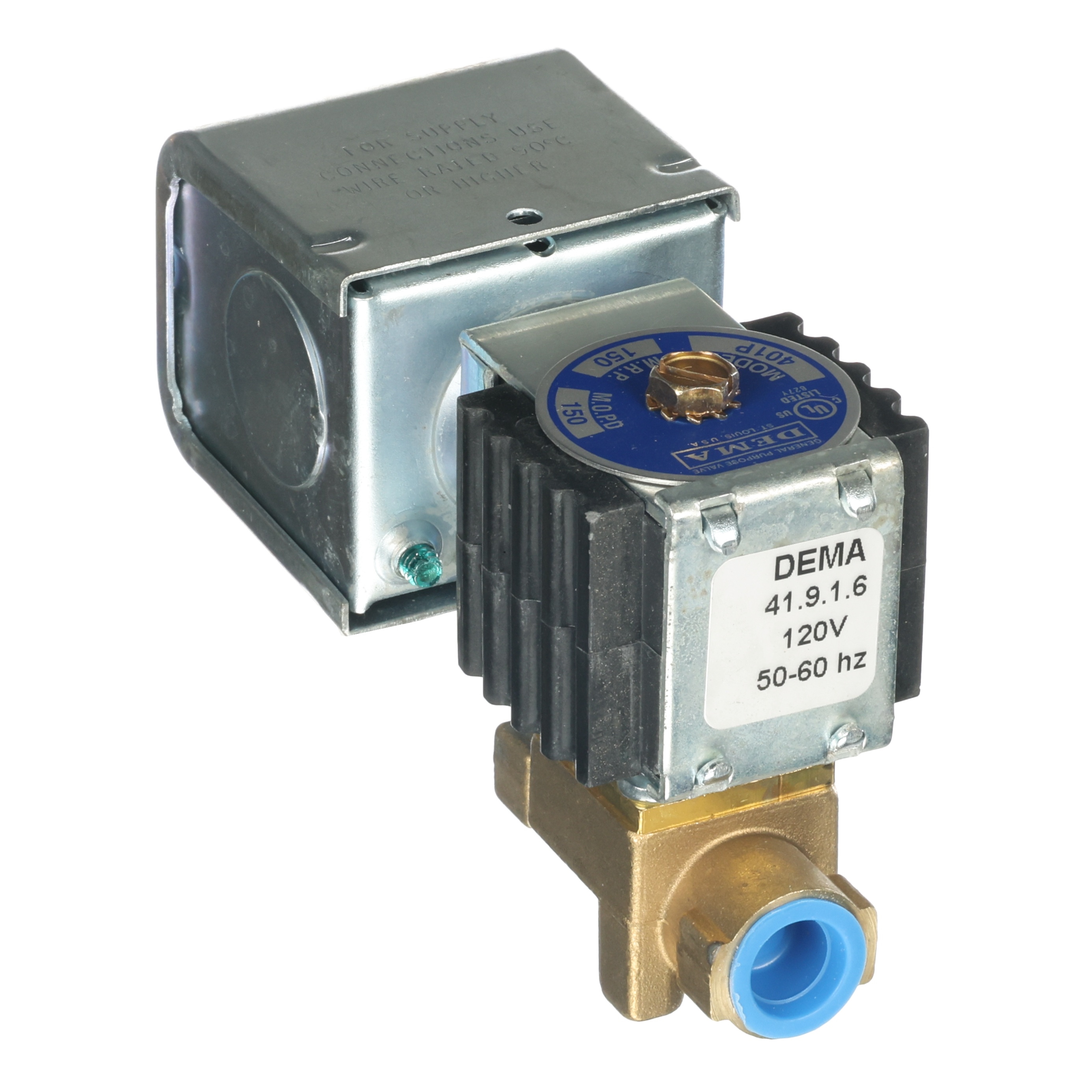 Dema Solenoid Valve, NC, 120V, 1/4", 401P.6