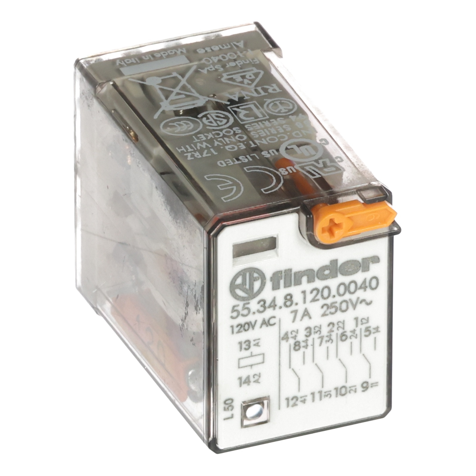 Relay/4Pole 120Vac