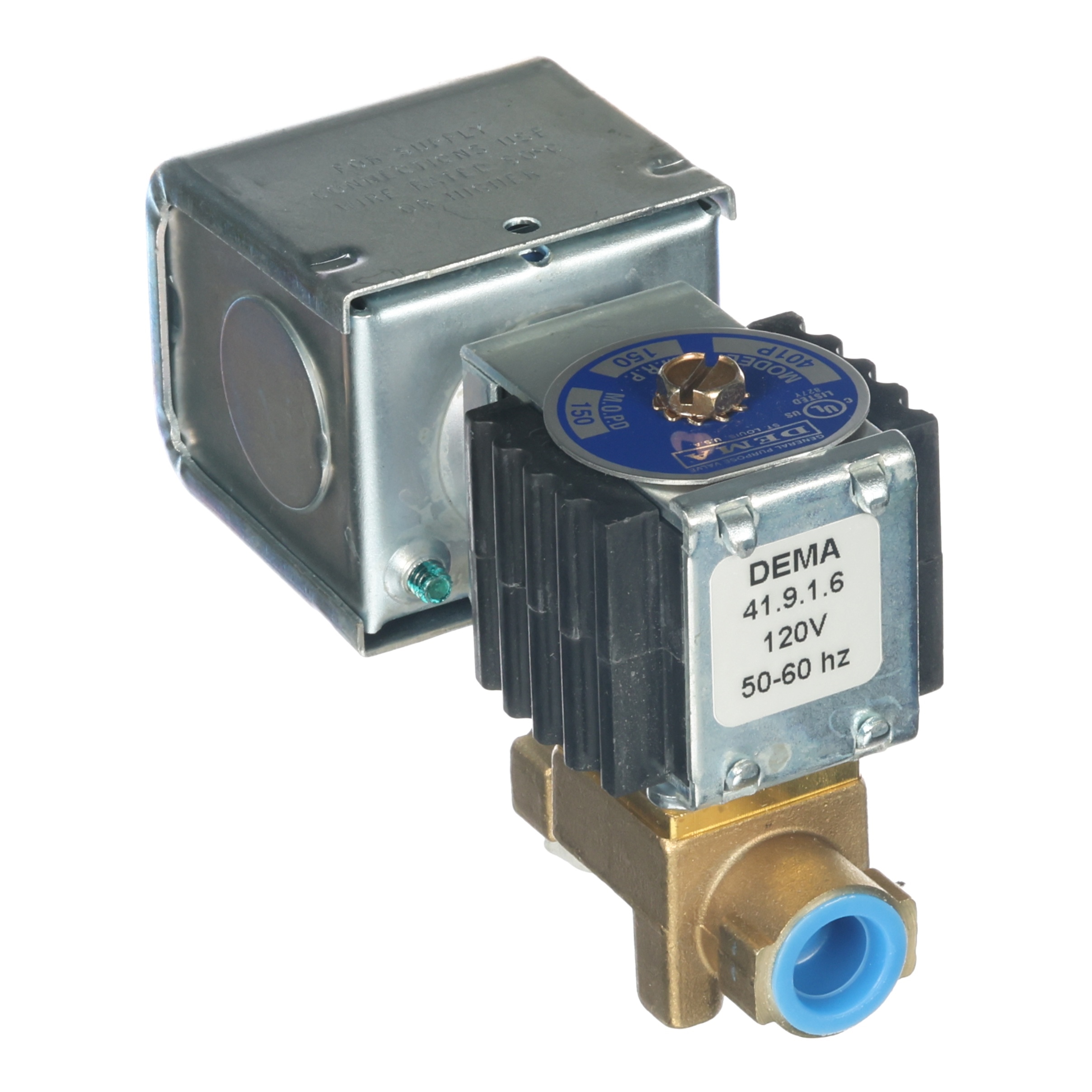 Dema Solenoid Valve, NC, 120V, 1/4", 401P.6