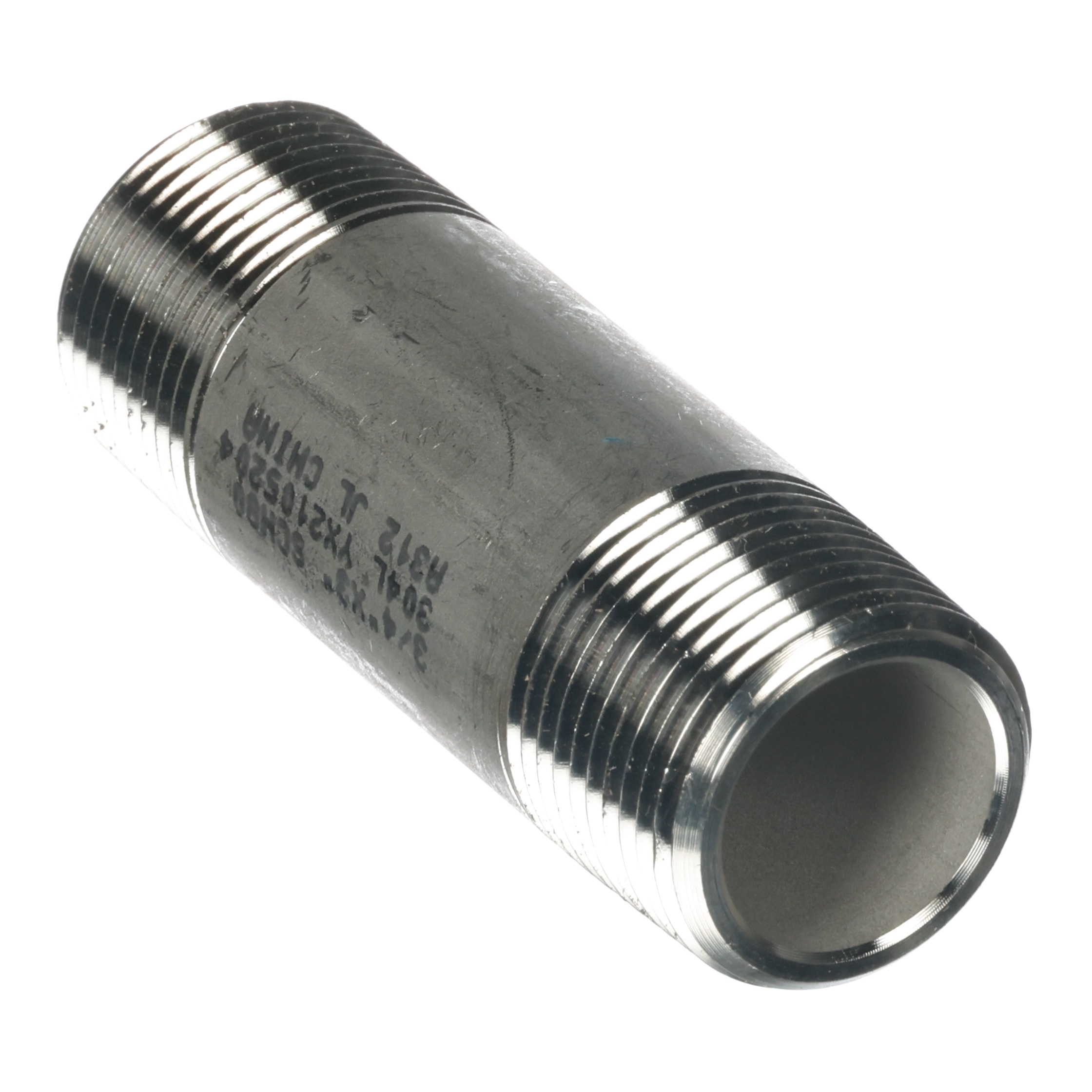 FTG NIPPLE SS 3/4\"MPT SCH80 X
