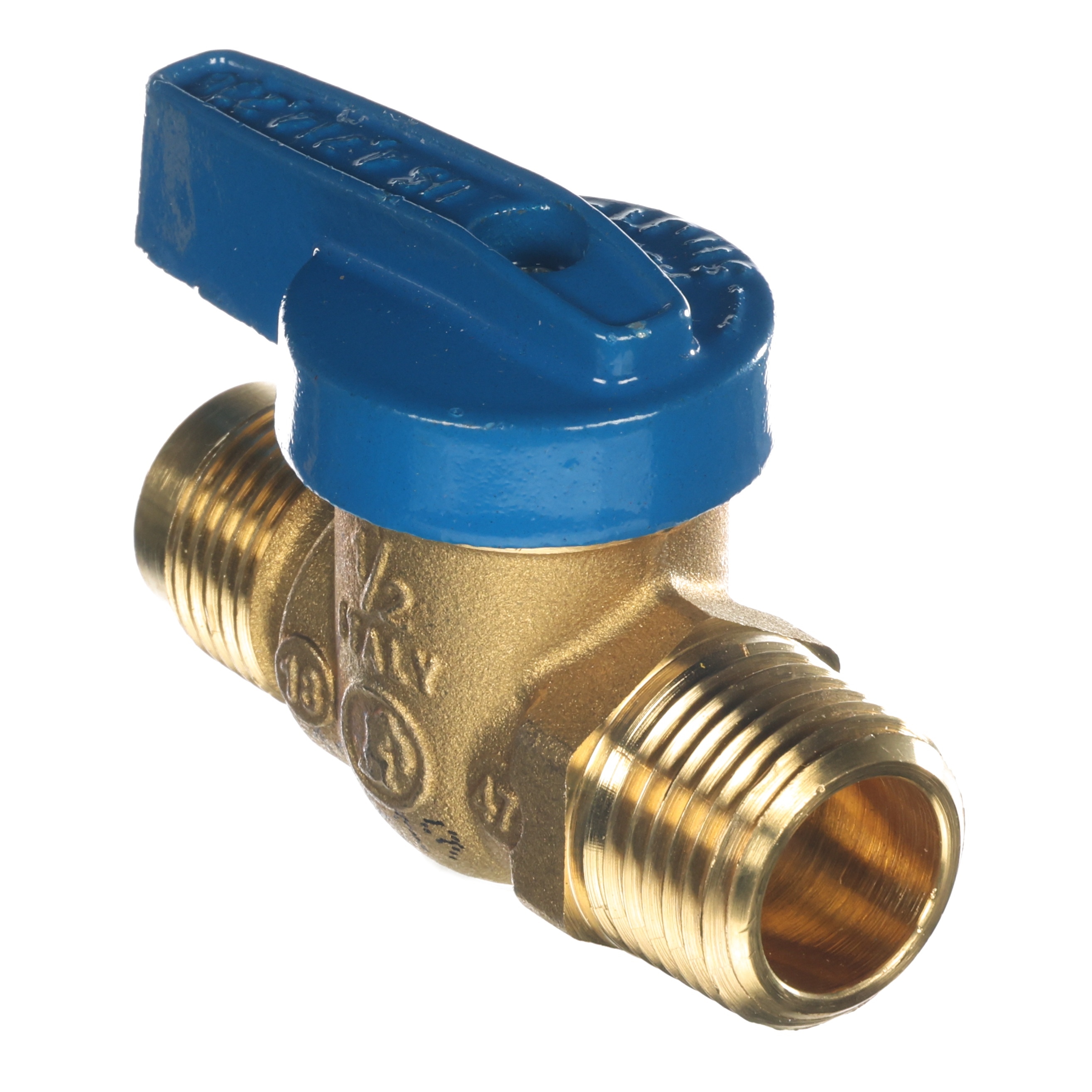 VALVE/BALL,BRASS,BLUE HANDLE