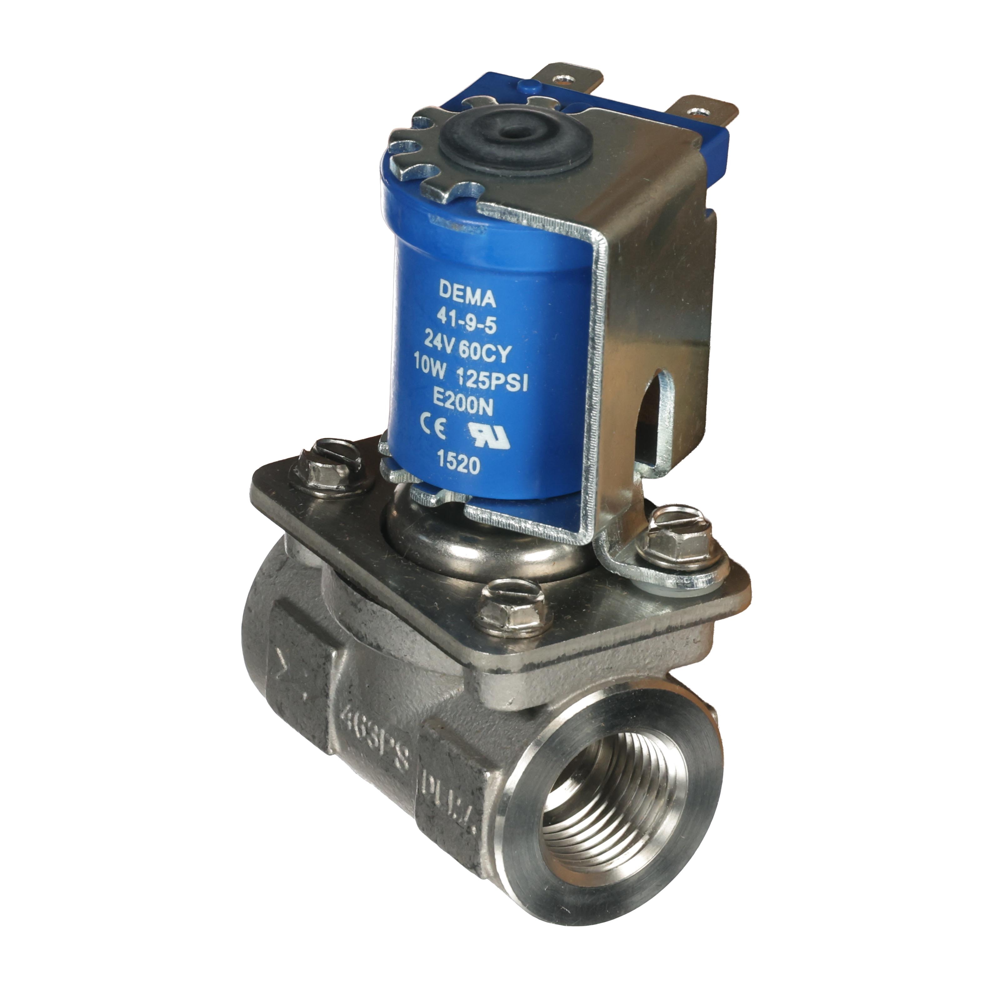 Valve/.38,Sst,Nc,200Psi,24Vac