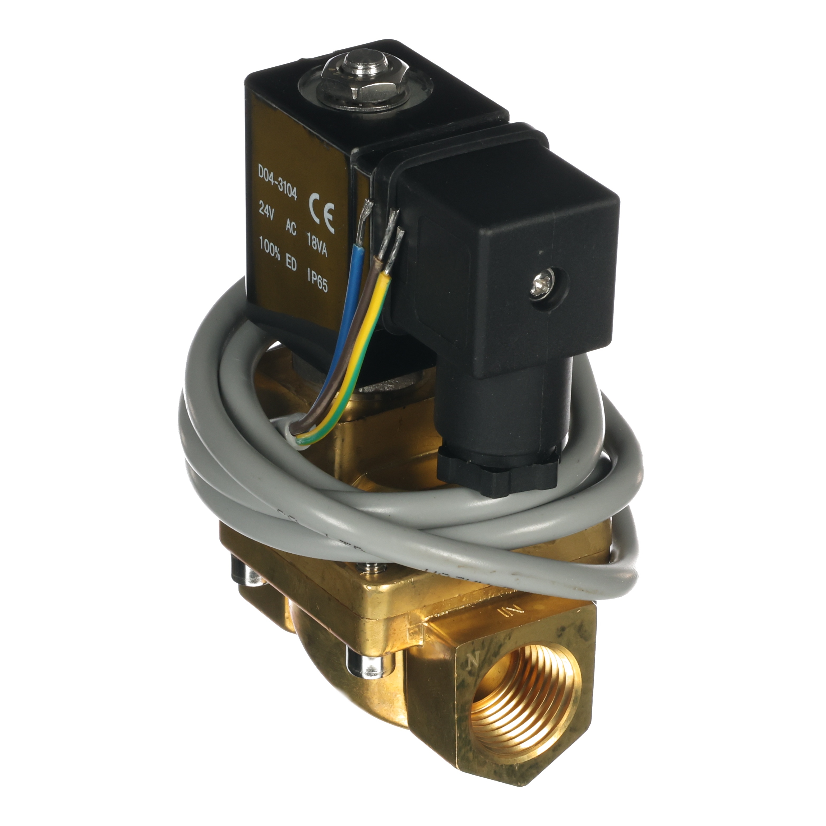 Valve/1/2",Brass,2-Way,Nc