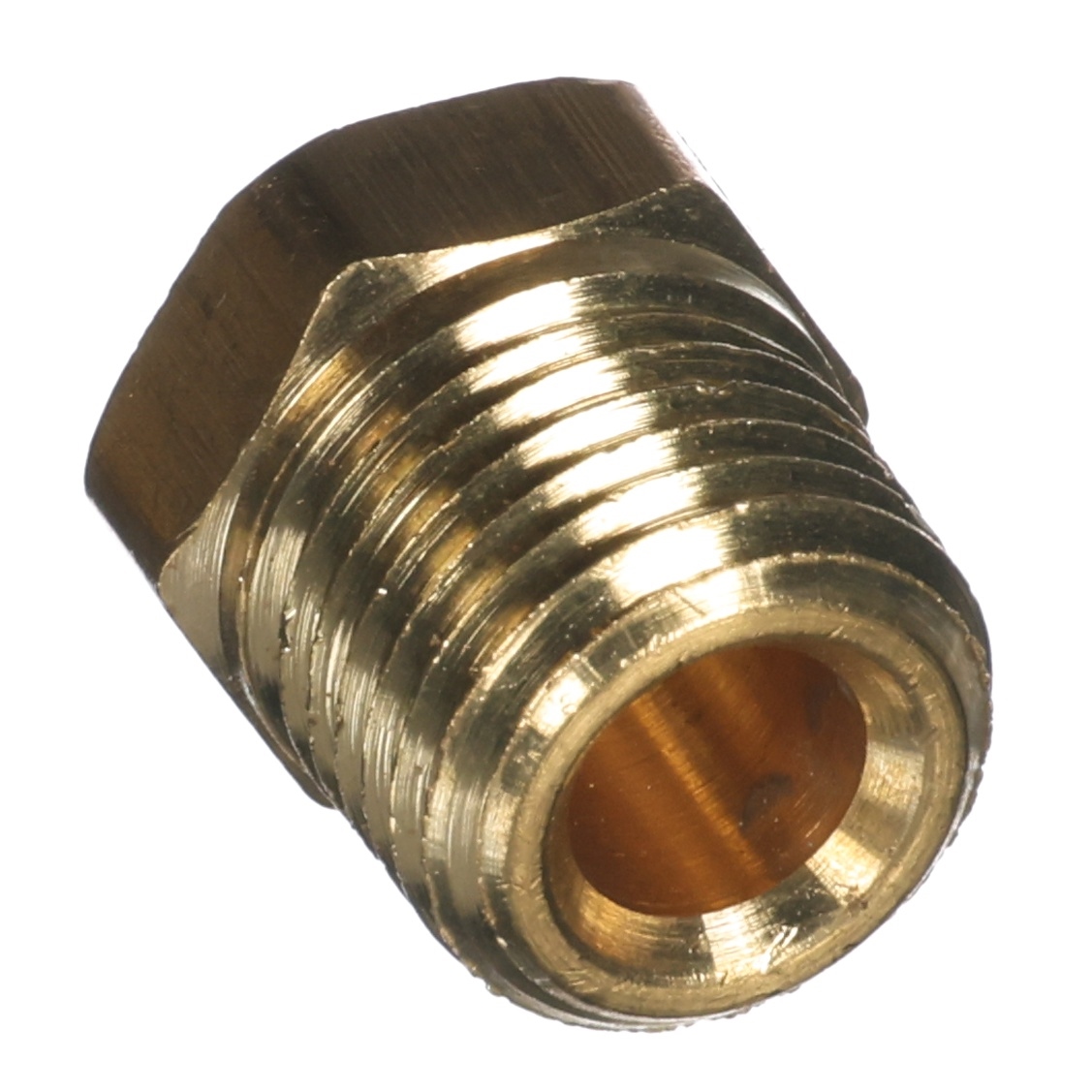 Plug 28-202 Hex Head Brass 1/4in MPT