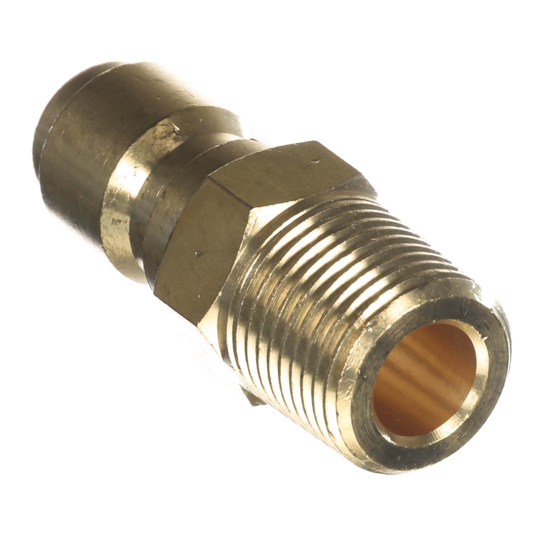 Quick-Disconnect Plug Brass 3/8in MPT