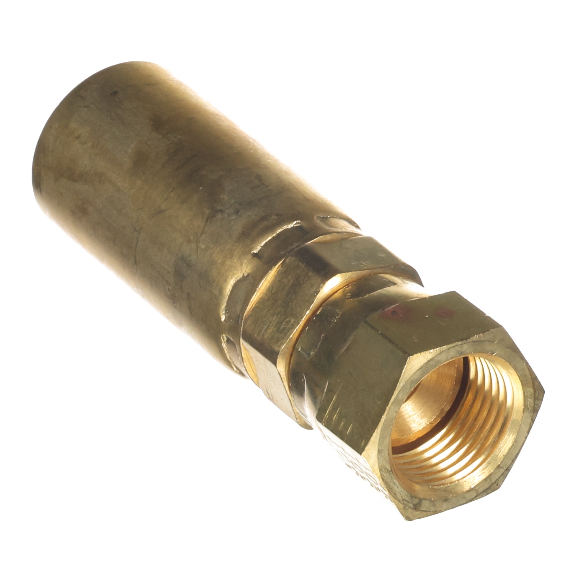 Swage Fitting, Brass 1/2in F JIC  Swivel