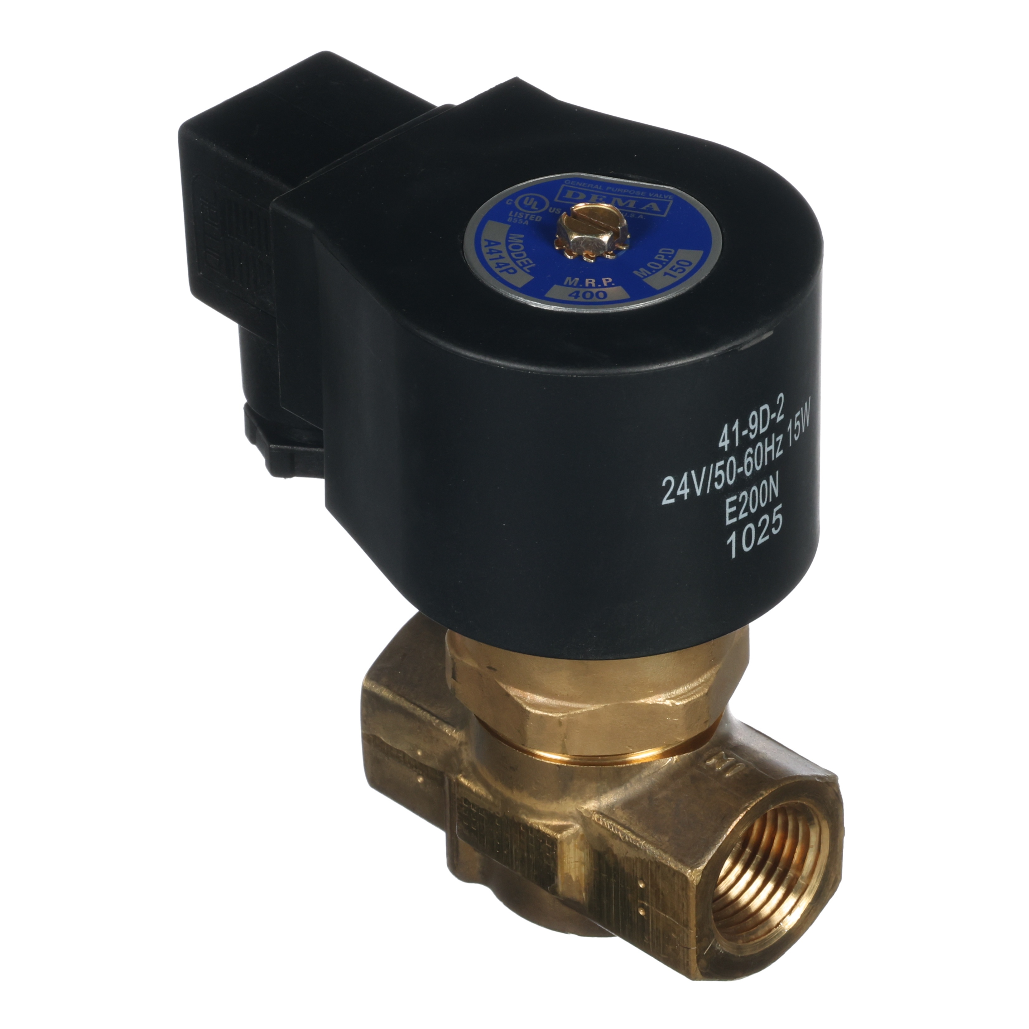 Dema Solenoid Valve, NC, 24V, A414P.3D
